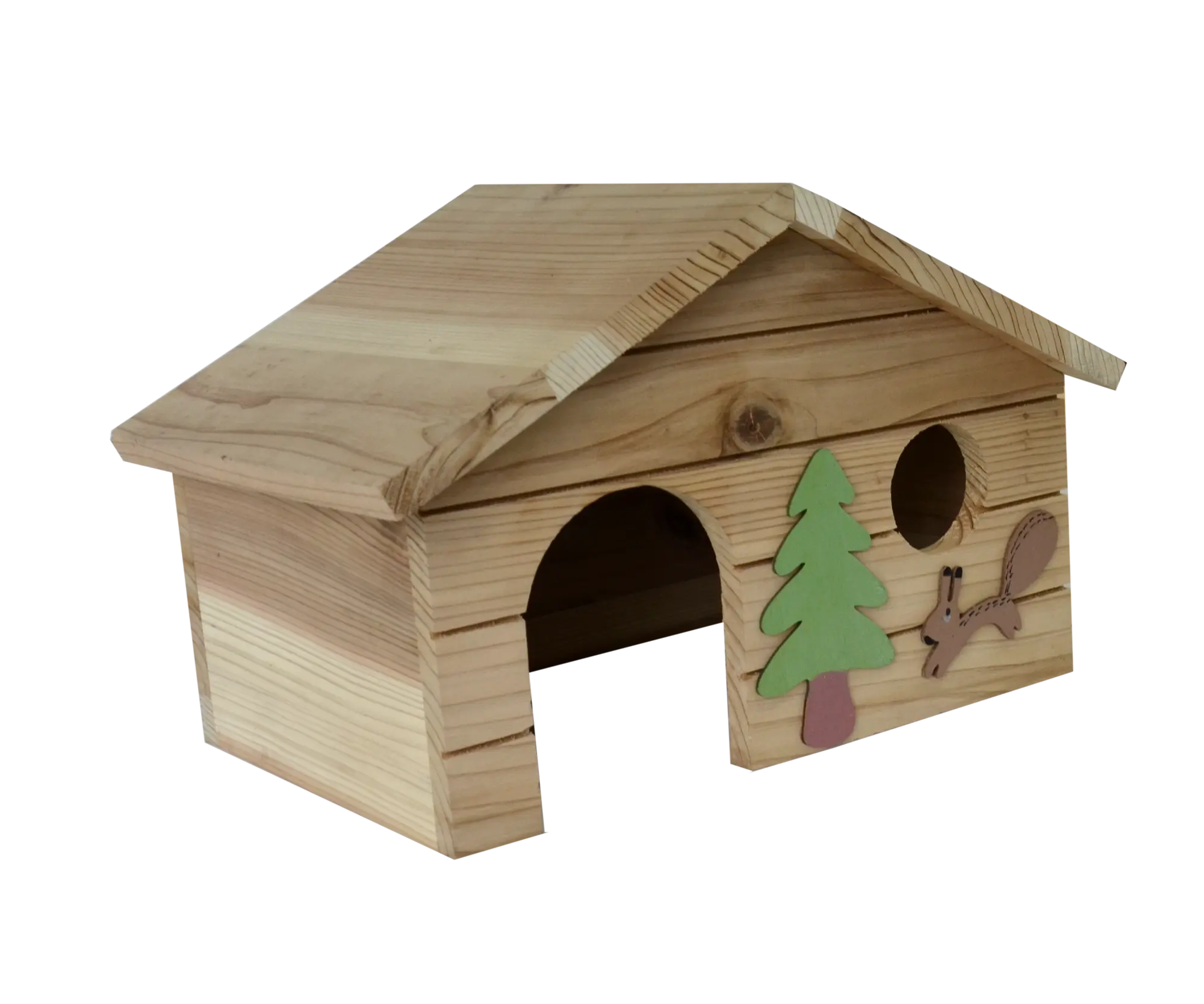 Domek dla wiewiórek 35x25.5x25.5 cm drewniany z okienkiem