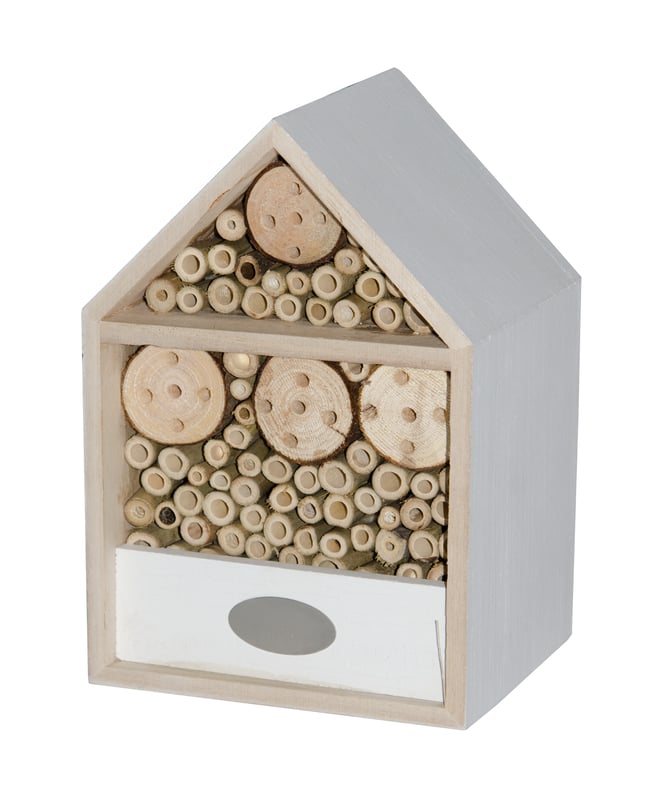 Domek dla pożytecznych owadów 14x12x20 cm drewniany stojący