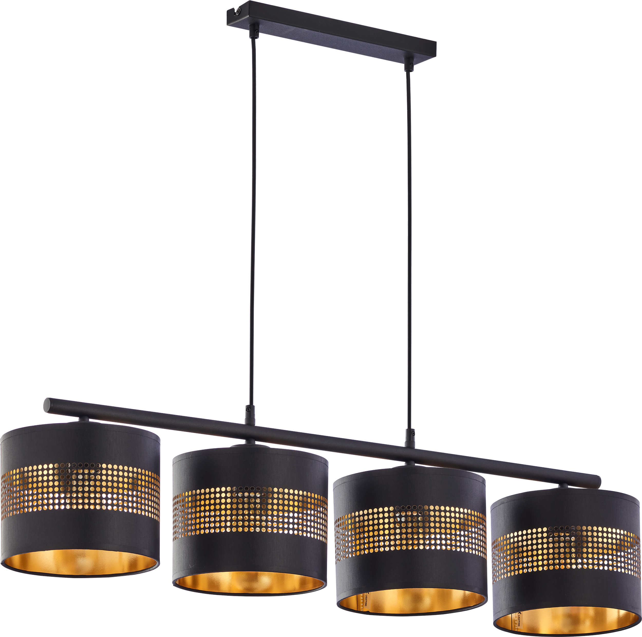 Lampa wisząca Tago czarna 4 x E27 TK Lighting
