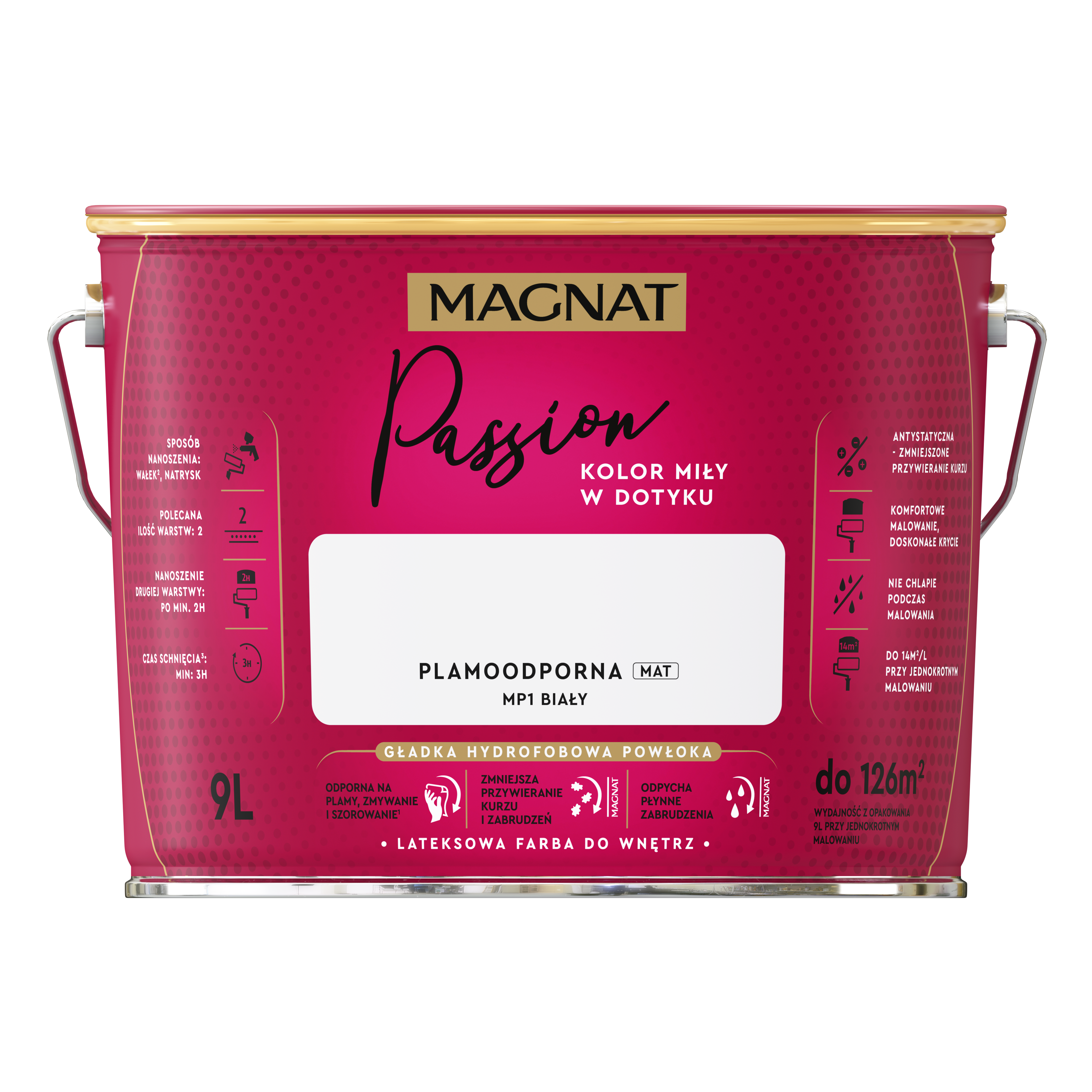 Farba Magnat Passion Biały 9 l - 6
