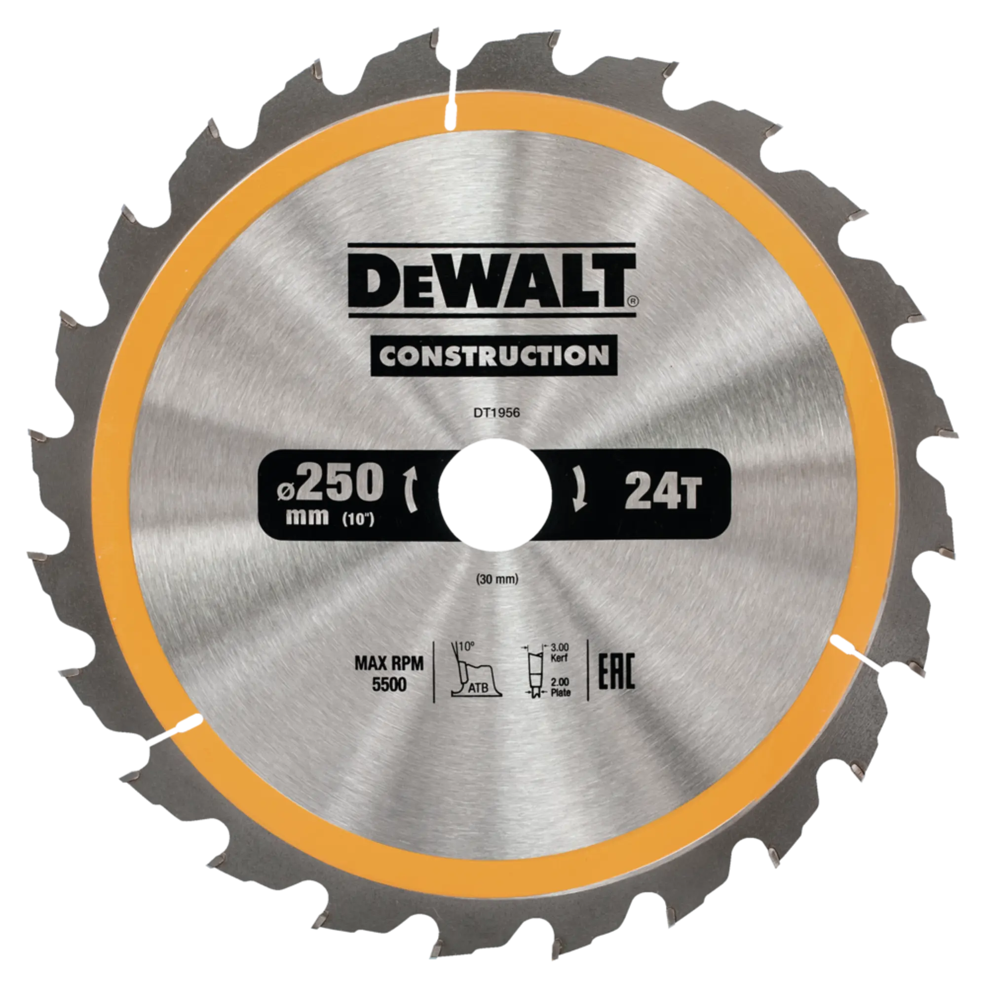 Tarcza tnąca 250X30MM 24T DO DREWNA DT1956-QZ DEWALT