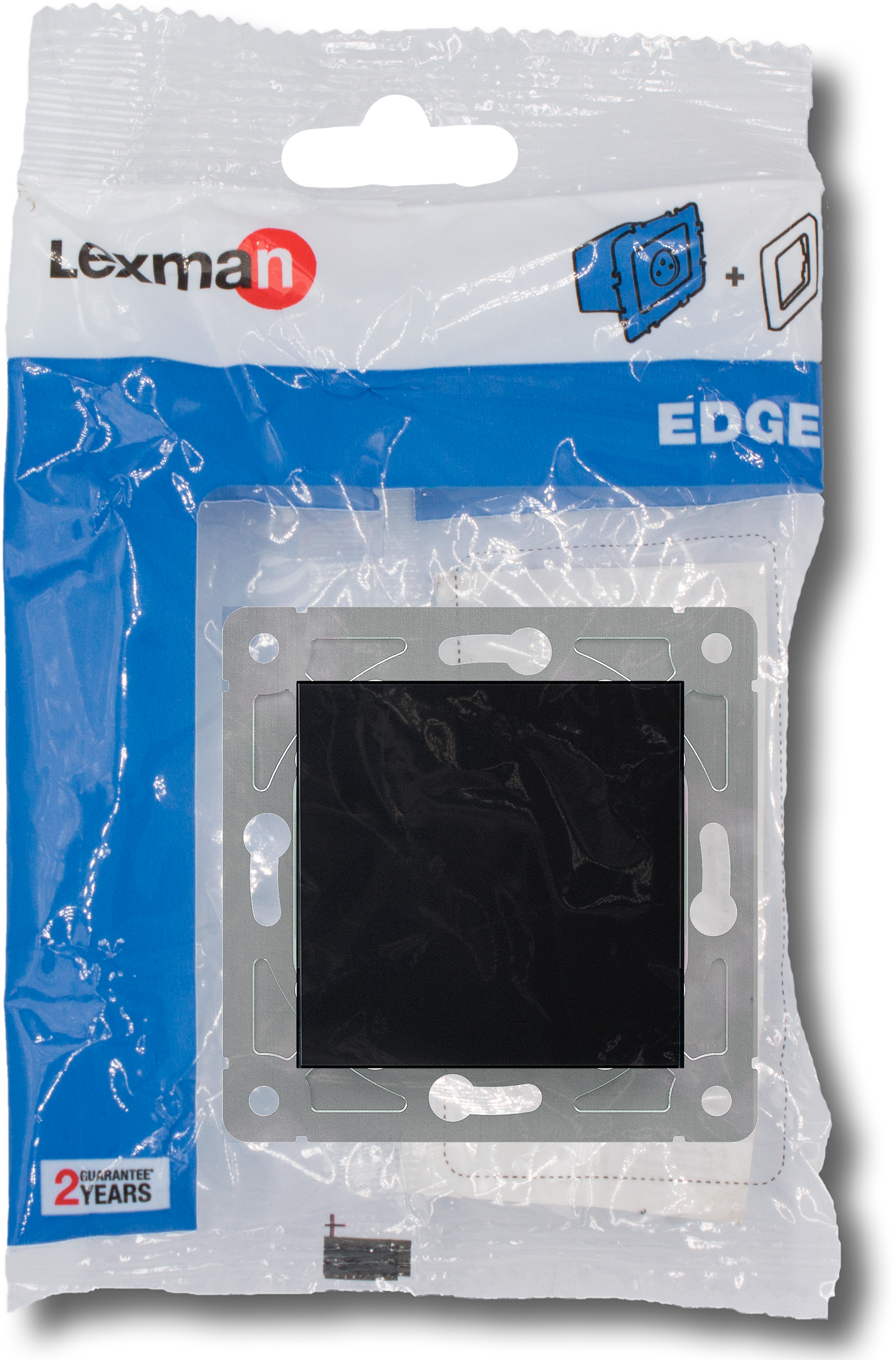 Włącznik pojedynczy EDGE czarny LEXMAN - 2