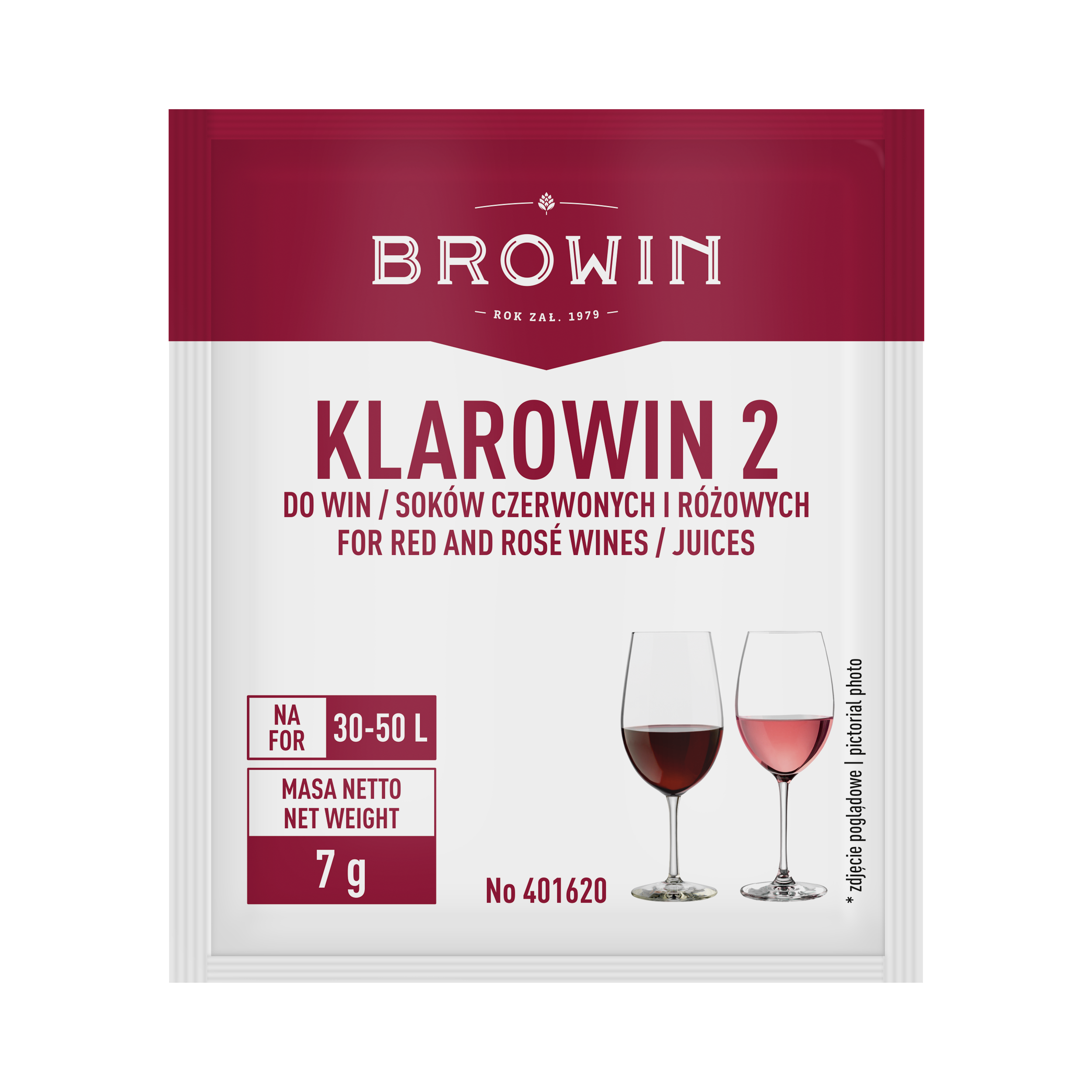 Klarowin do win czerwonych 7g Browin