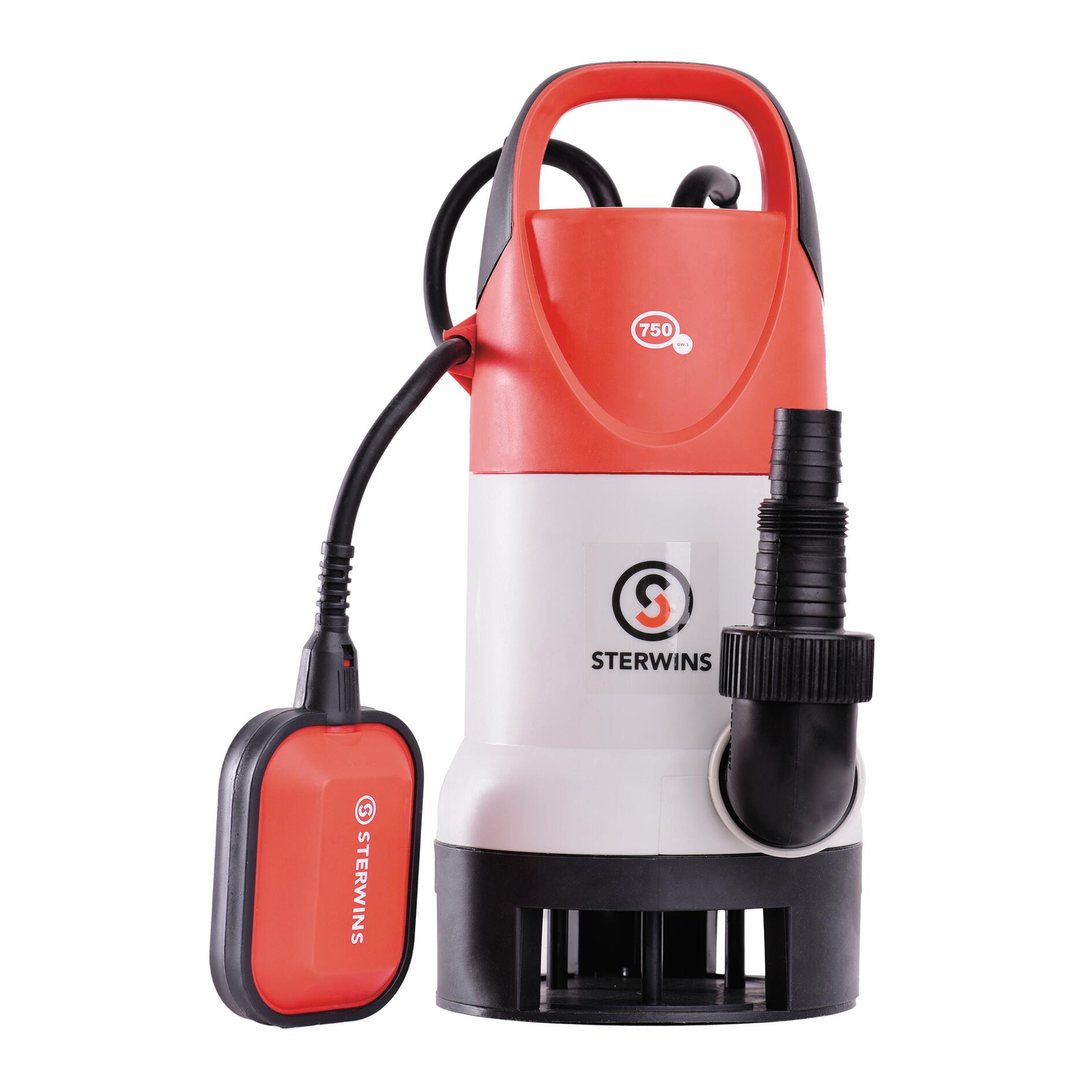 Bomba de achique sterwins de 750 w y caudal máximo de 13500 l/h
