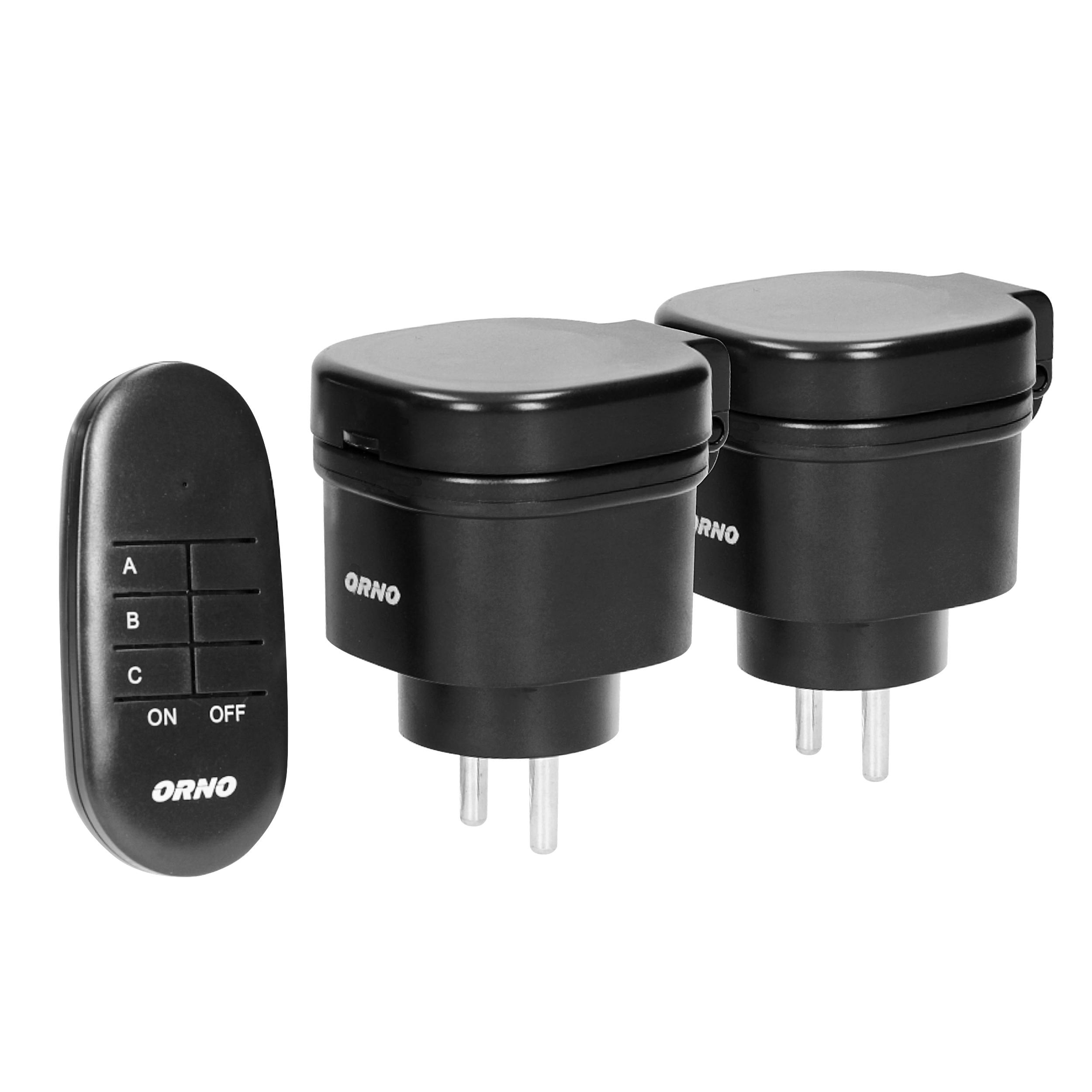Zestaw bezprzewodowych gniazd IP44 2l1 MINI z pilotem ORNO