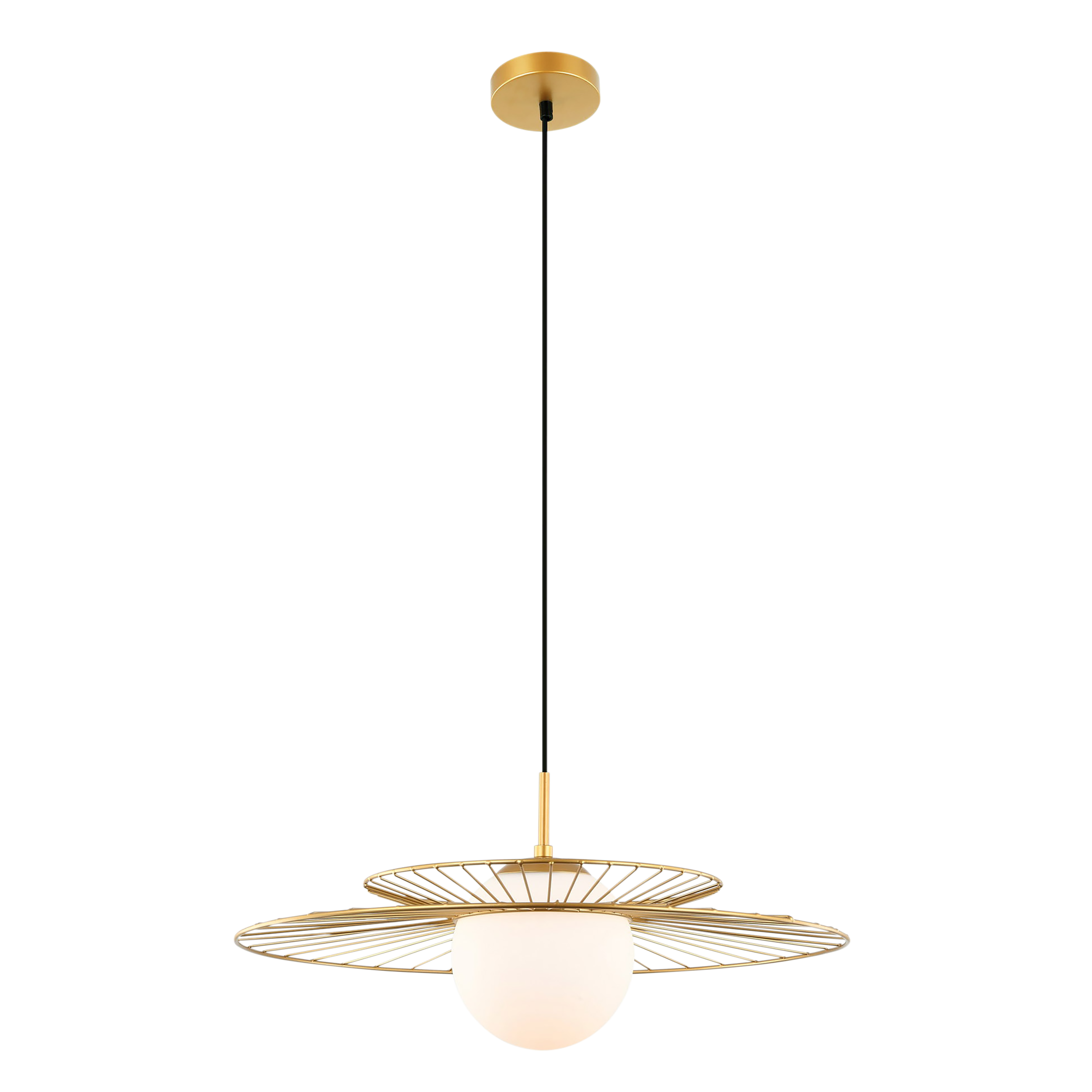 Lampa wisząca Sarah złota E27 Italux