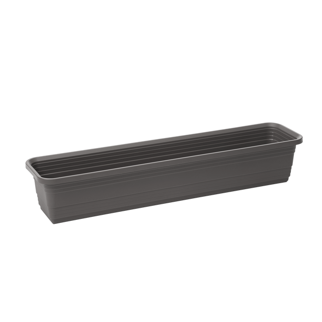 Skrzynka balkonowa Bona 80x17.5 cm plastikowa antracyt Lamela