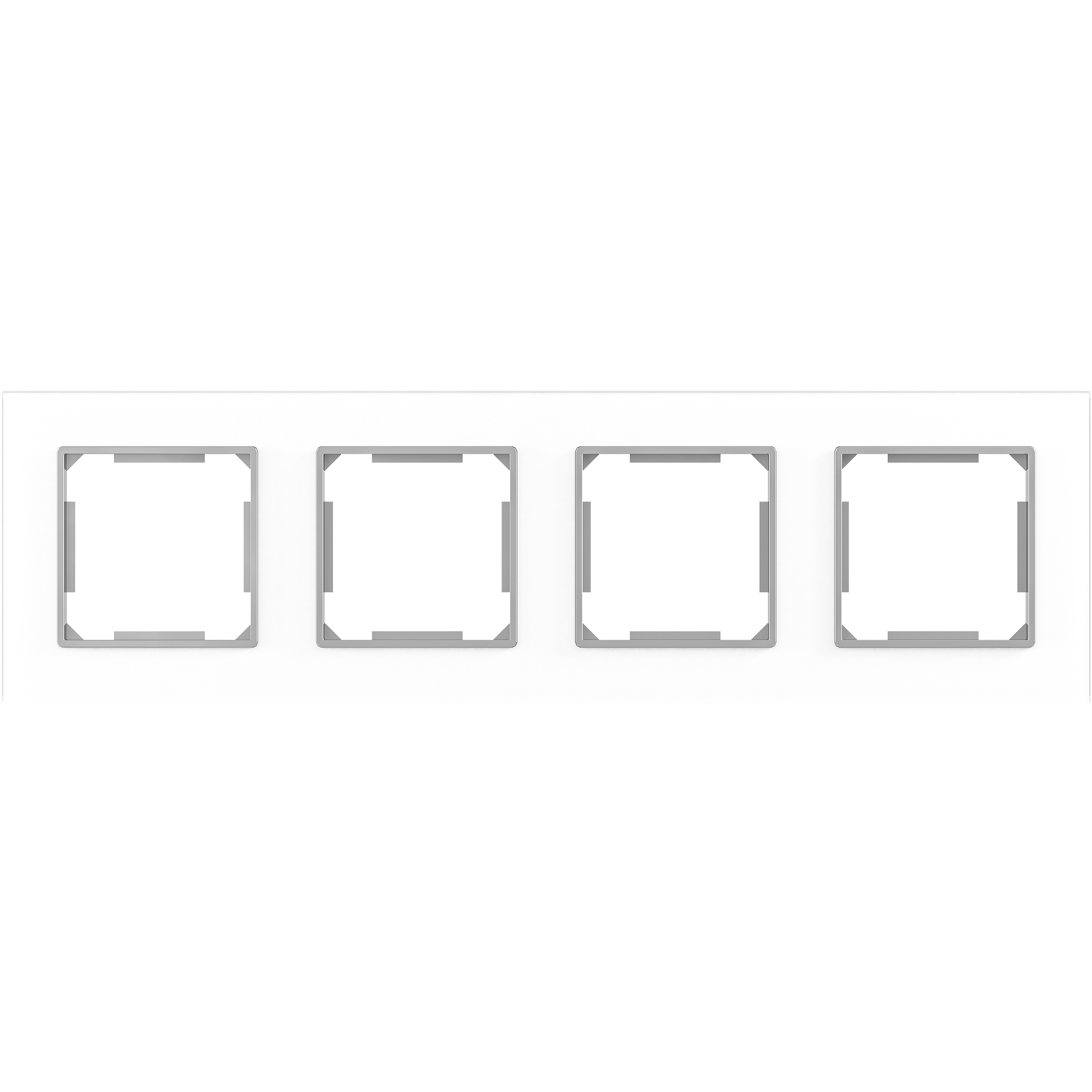 Ramka poczwórna EDGE biały LEXMAN