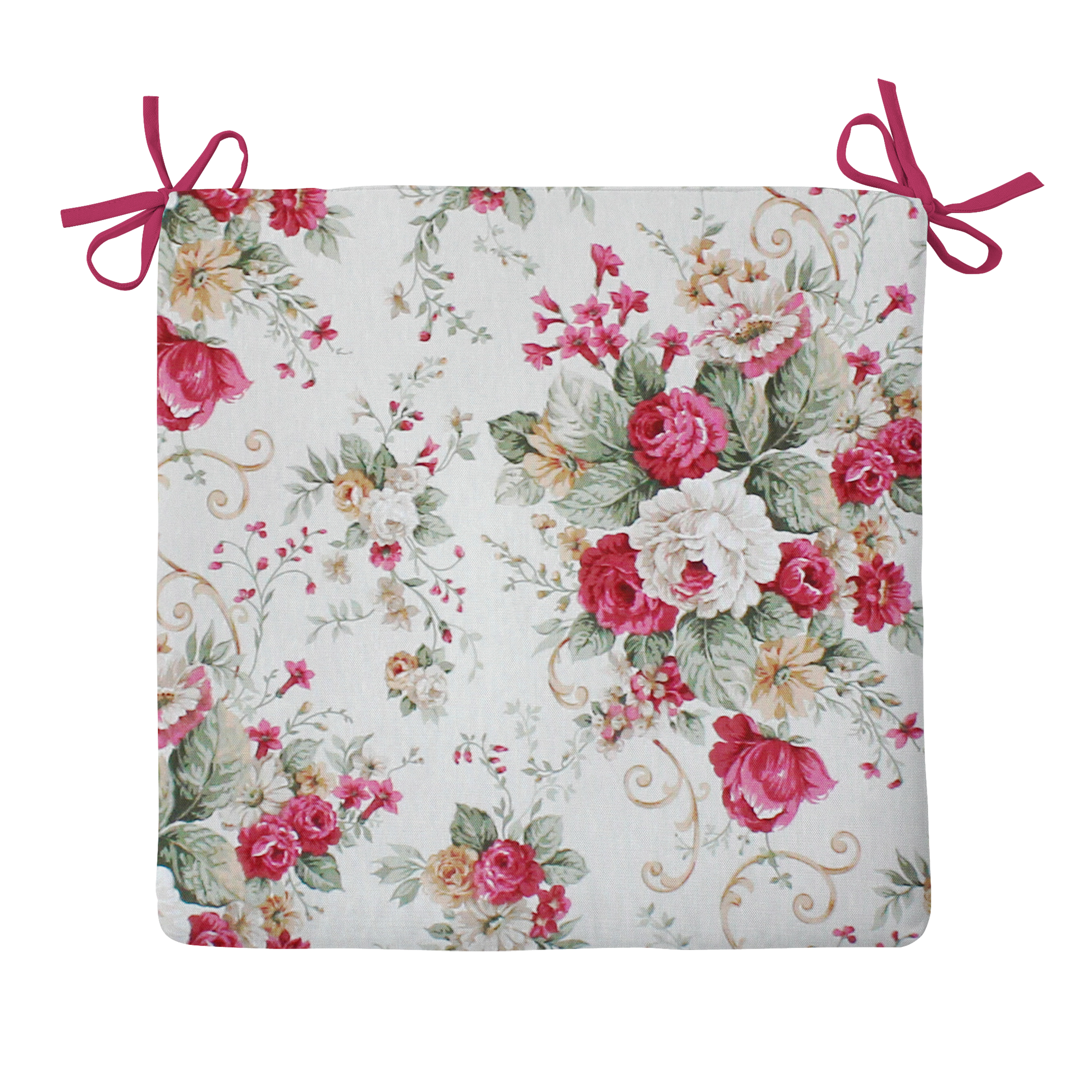 Poduszka na krzesło Mia Blumen czerwona 40 x 40 x 2 cm - 3