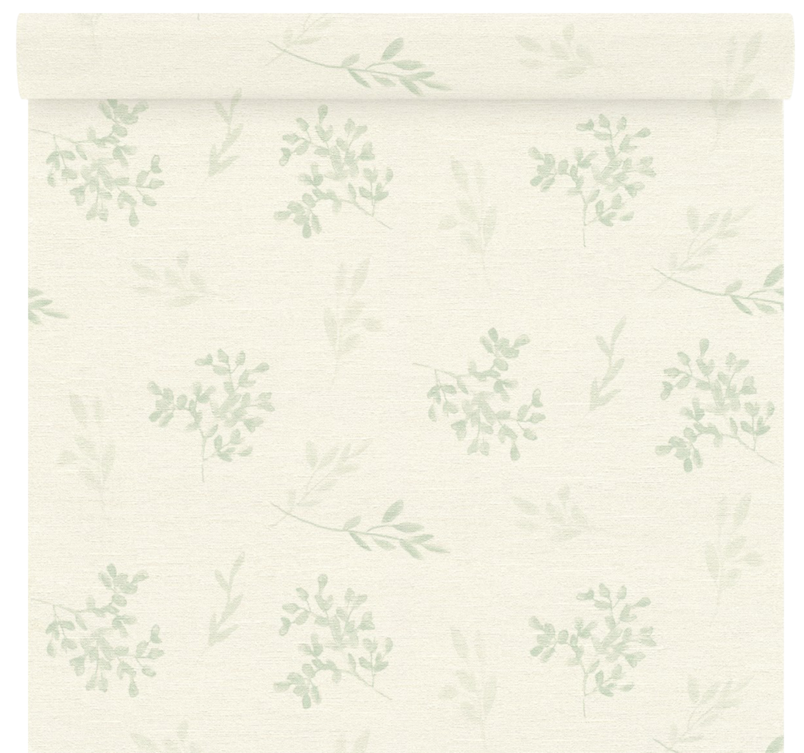 Papel pintado vinilo Naturaleza Sage5 verde INSPIRE. De 53cmx10.05m. Lavable. Apto para cocinas o baños. Método de pegado: aplicación cola en pared - 6