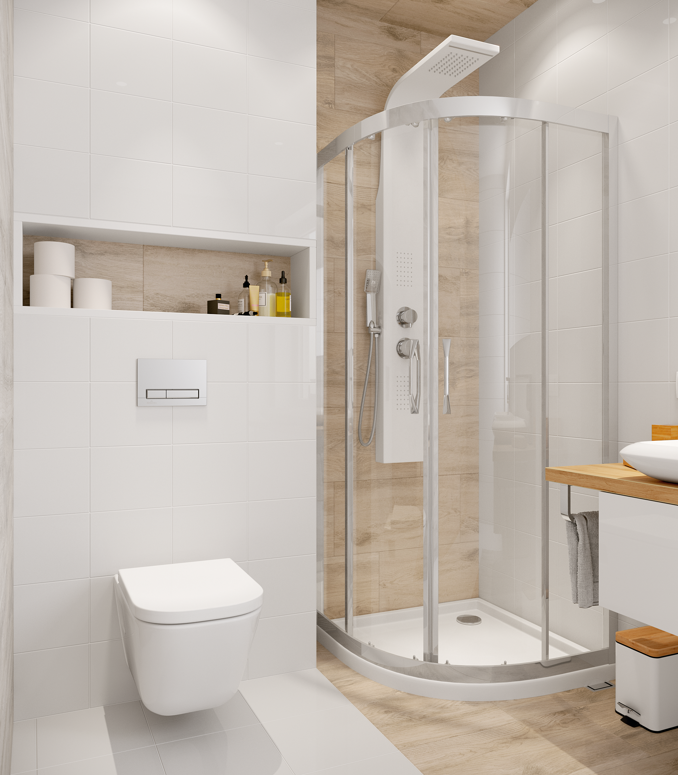 Kabina prysznicowa 80 x 80 cm X1 Flex Huppe - 3