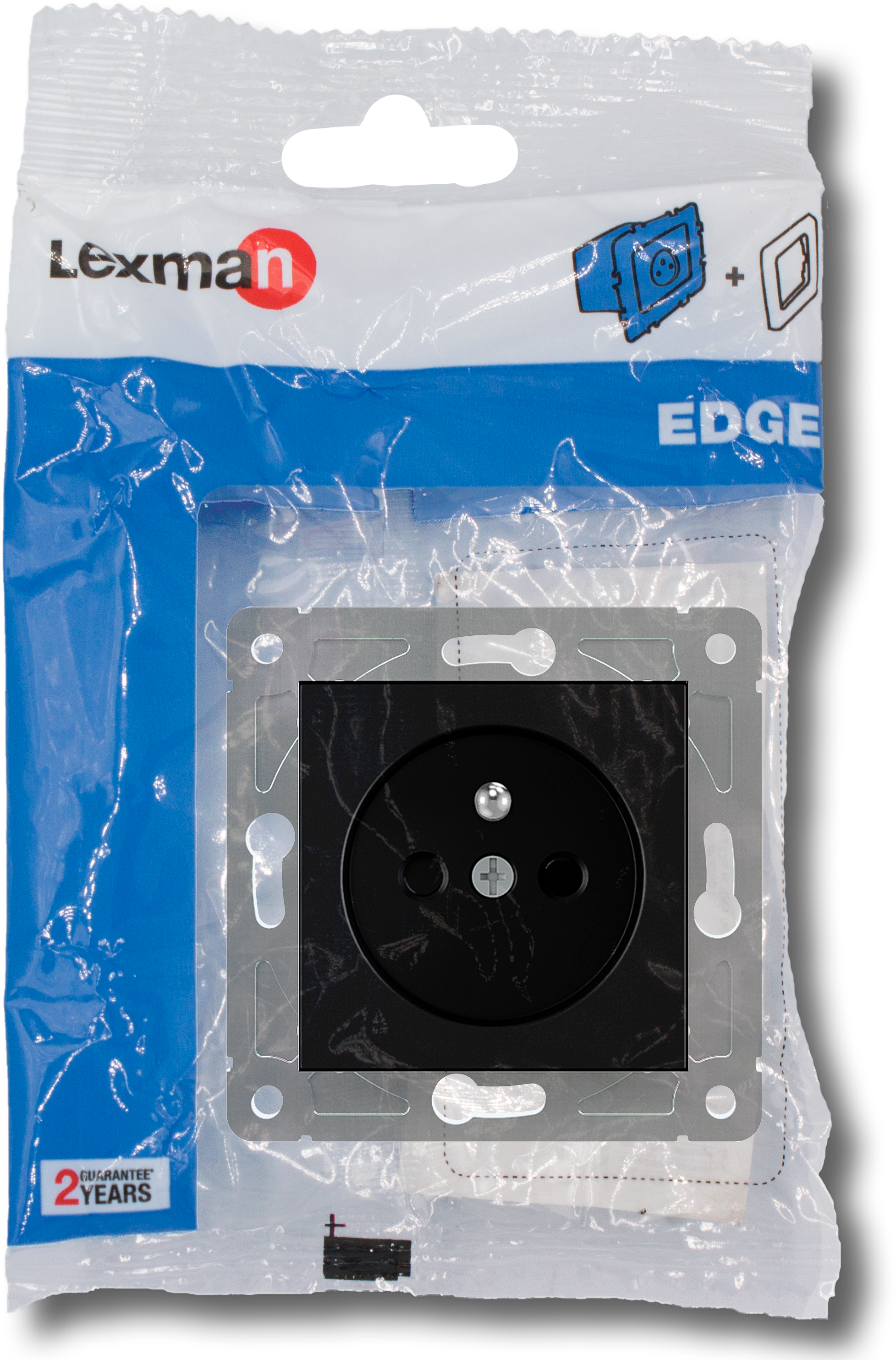 Gniazdo pojedyncze EDGE czarny LEXMAN - 2