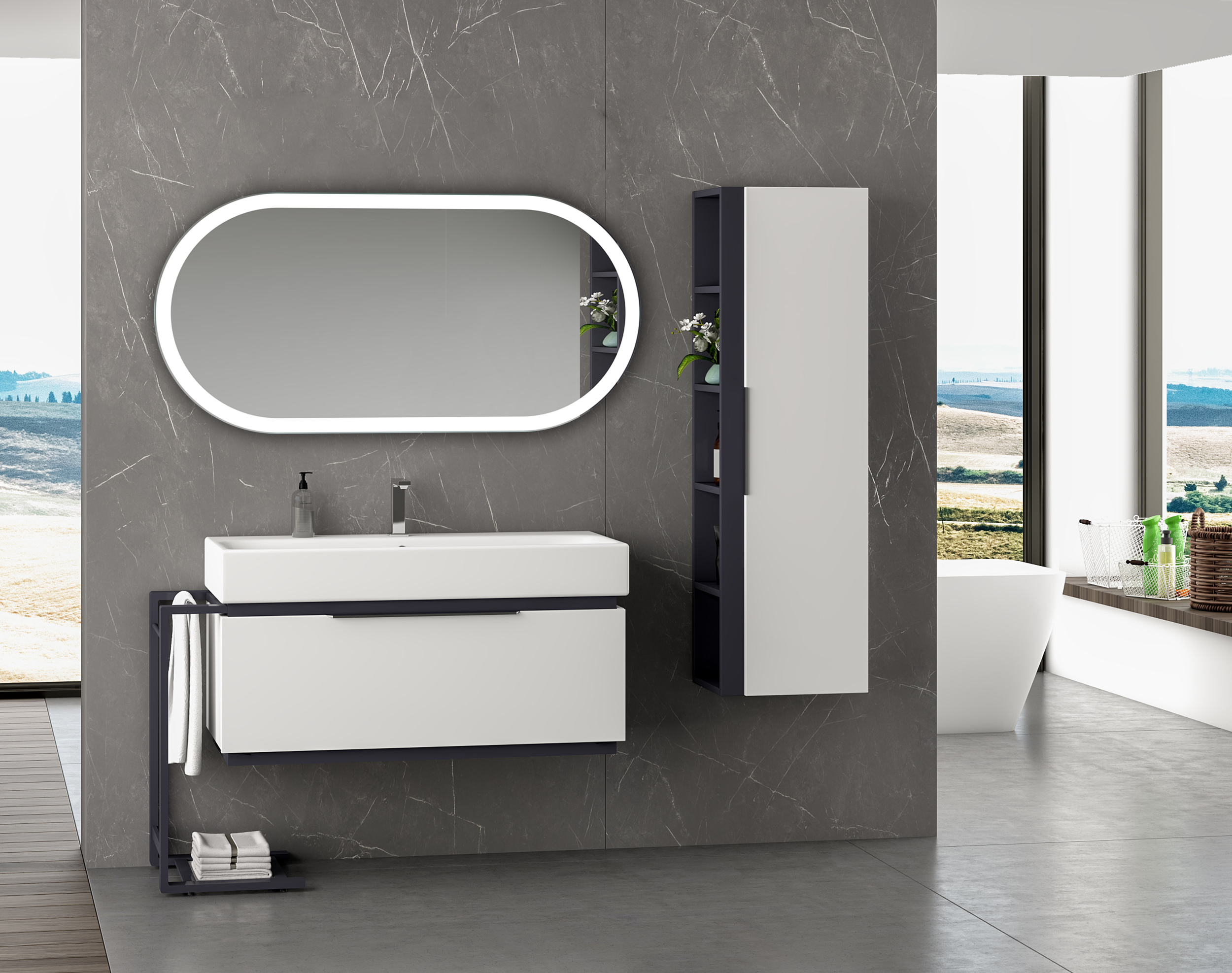 Lustro z wbudowanym oświetleniem ELIPSON LED 60 x 120 VENTI - 16