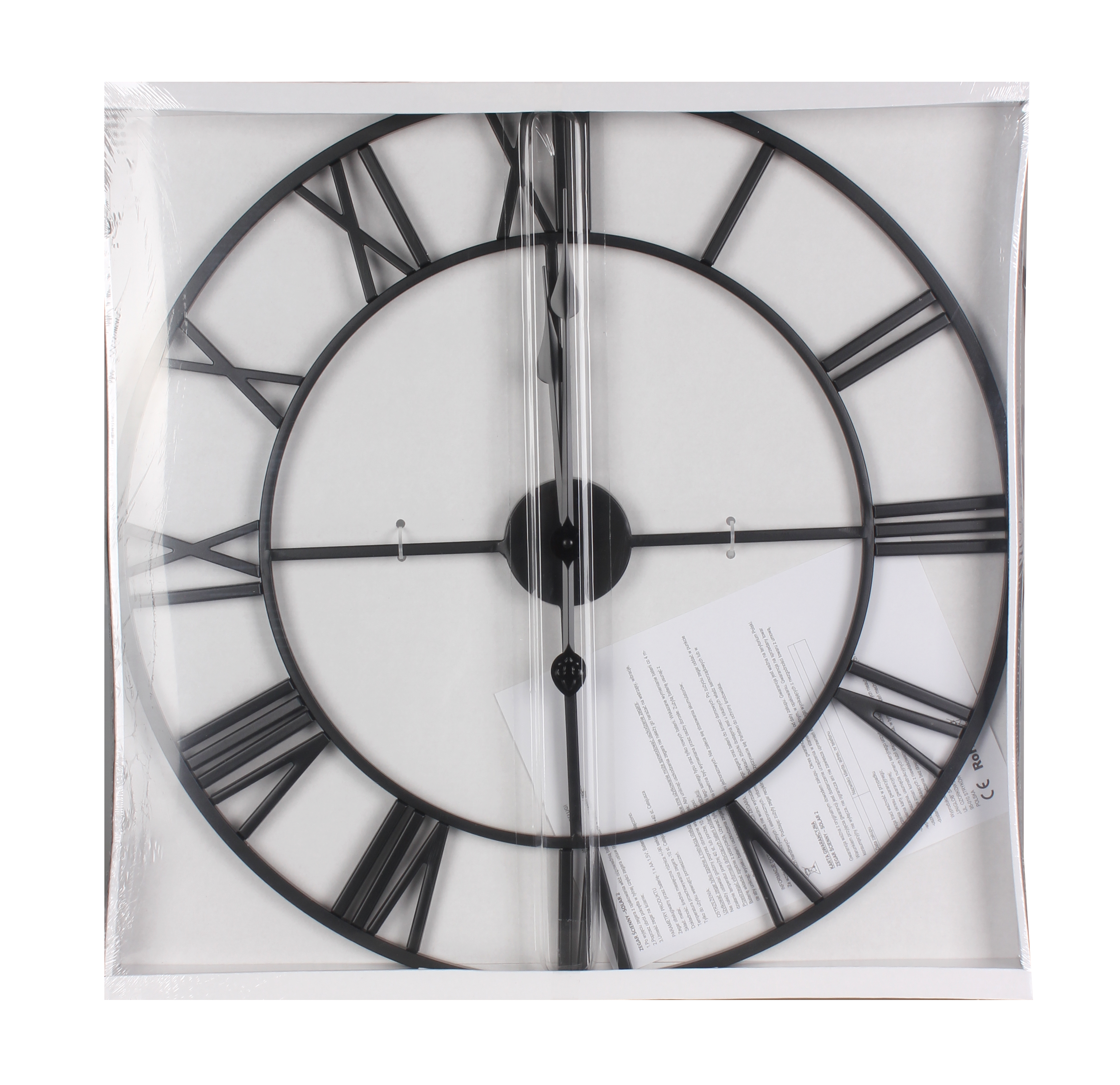 Zegar ścienny Solar śr. 60 cm czarny - 6