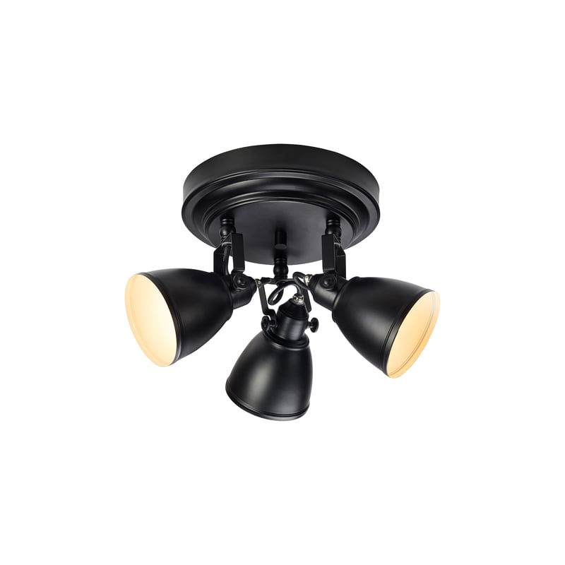 Plafon łazienkowy Fjallbacka IP44 czarny 3 x G9 Markslojd