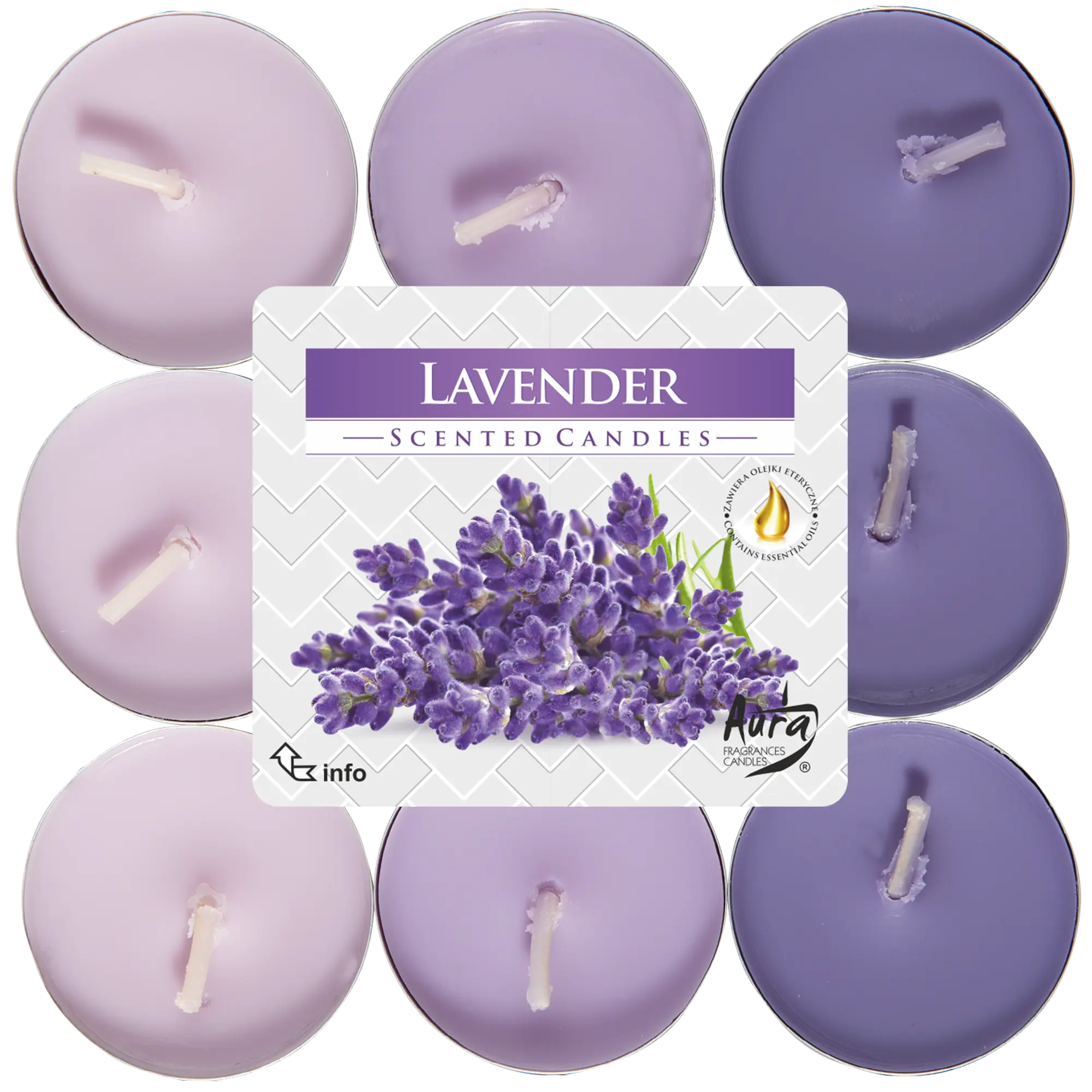 Podgrzewacz zapachowy Lavender lawenda 18 szt.