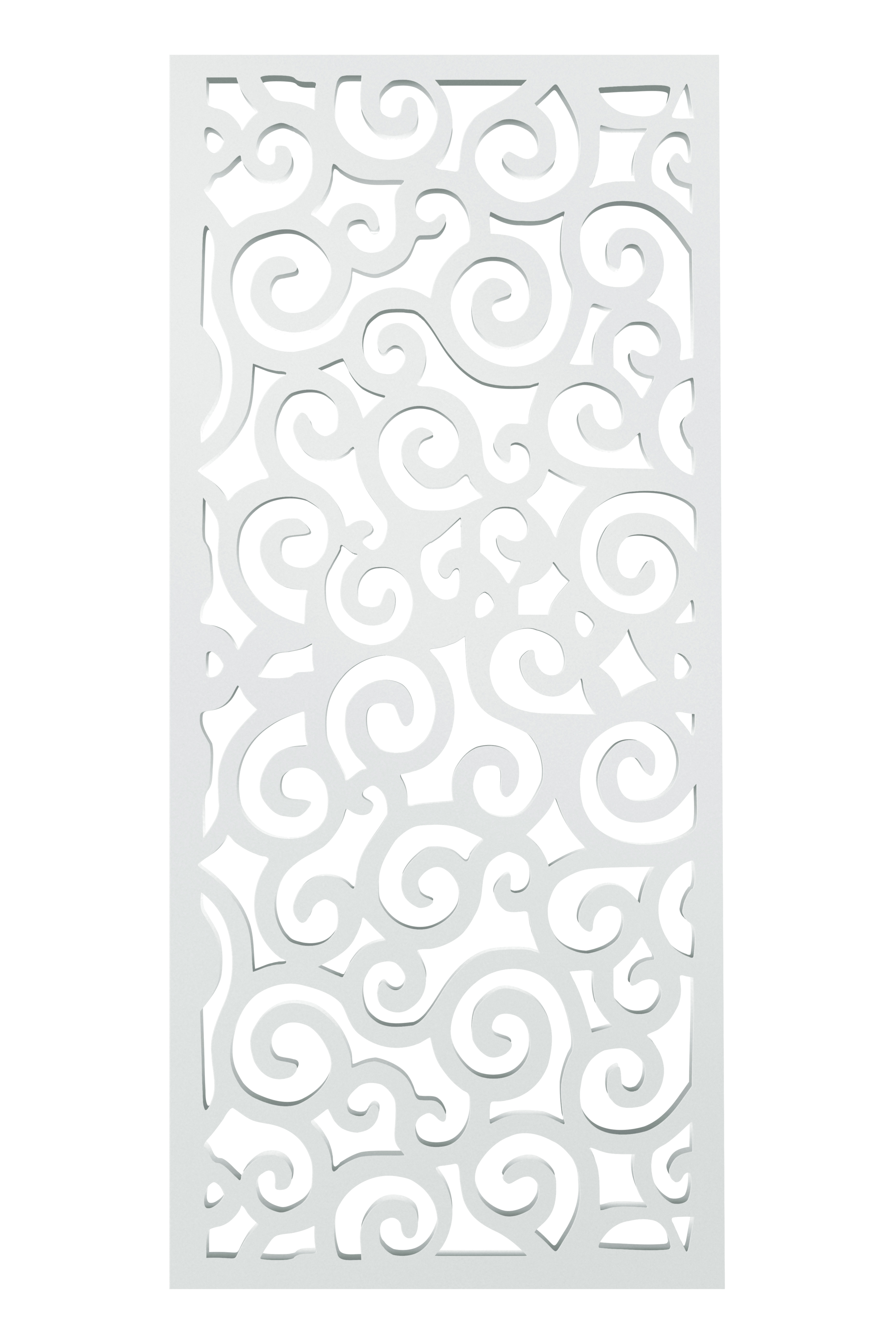Panel ażurowy Tradycyjny Biały półmatowy 90 x 200 cm