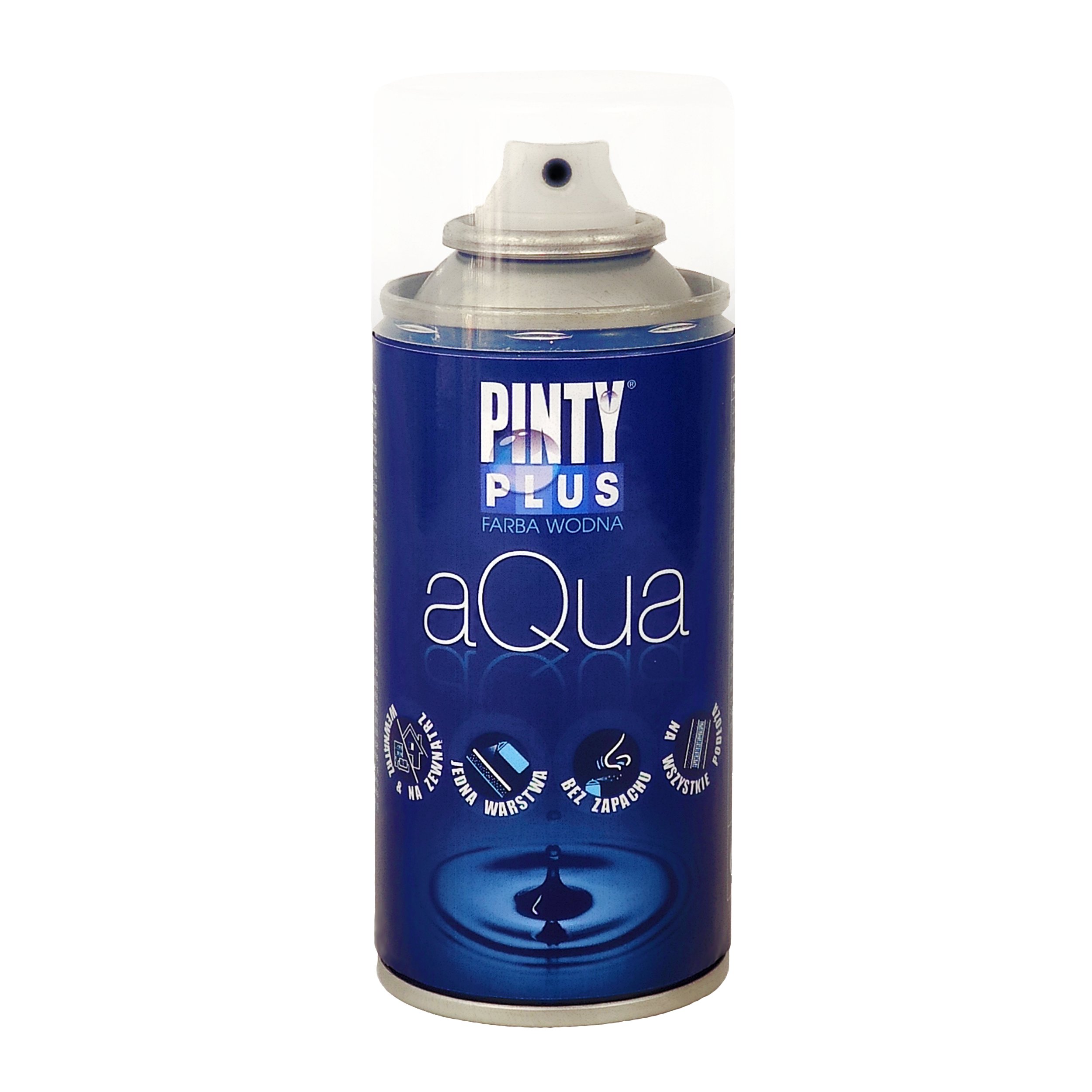 Lakier wodny w sprayu AQUA 150 ml bezbarwny matowy PINTY PLUS