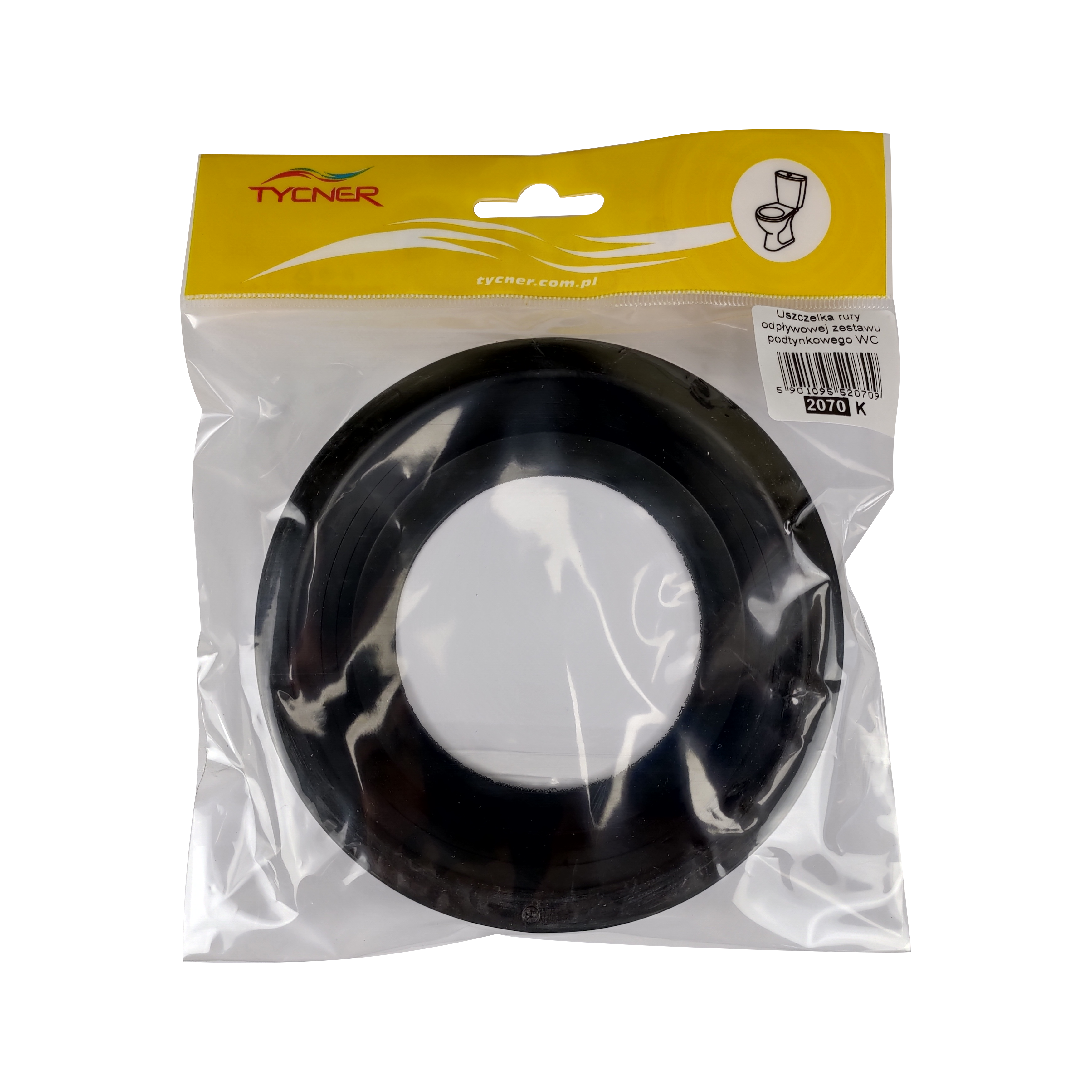 Uszczelka rury odpływowej WC podtynkowa 130 mm - 2
