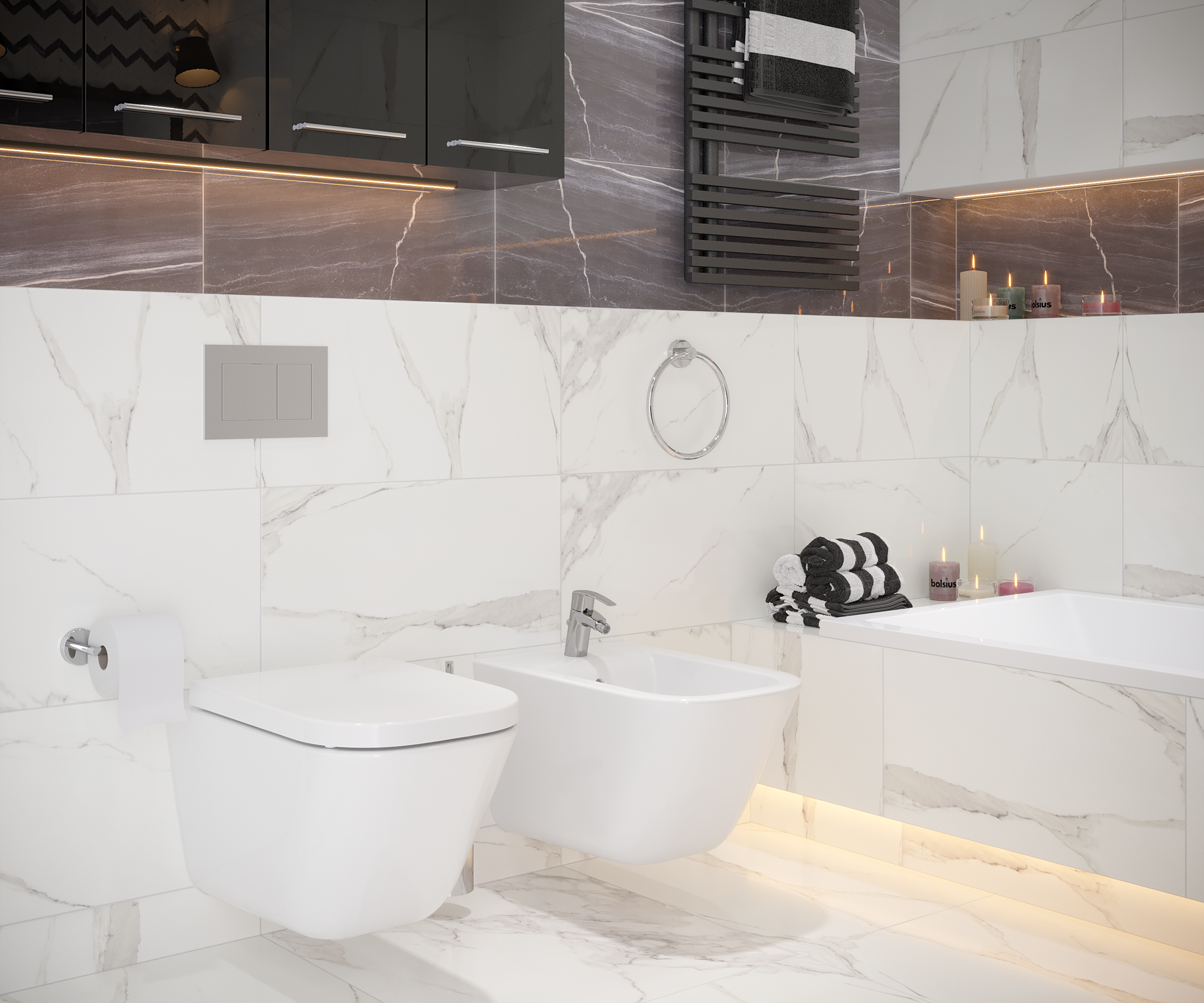 Uchwyt ścienny na papier toaletowy Style Sensea - 5