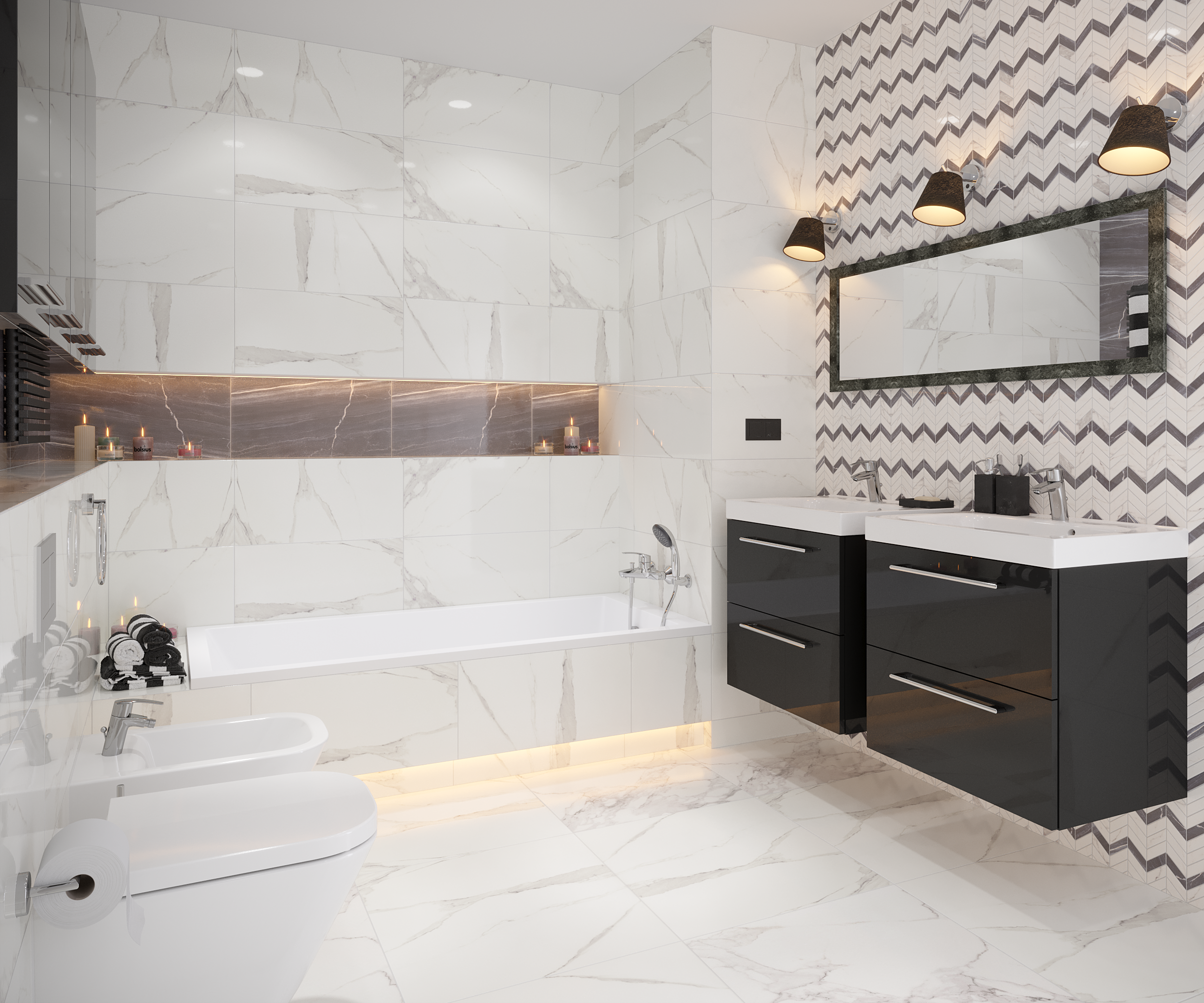 Uchwyt ścienny na papier toaletowy Style Sensea - 4