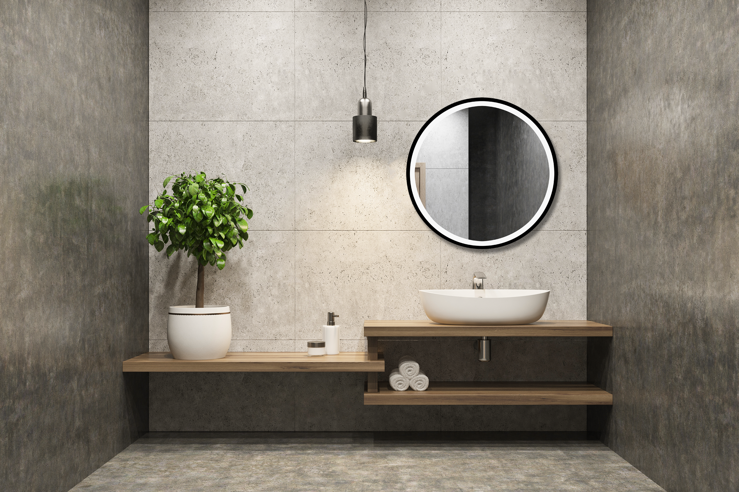 Lustro łazienkowe z wbudowanym oświetleniem RUND LED 80 X 80 VENTI - 9