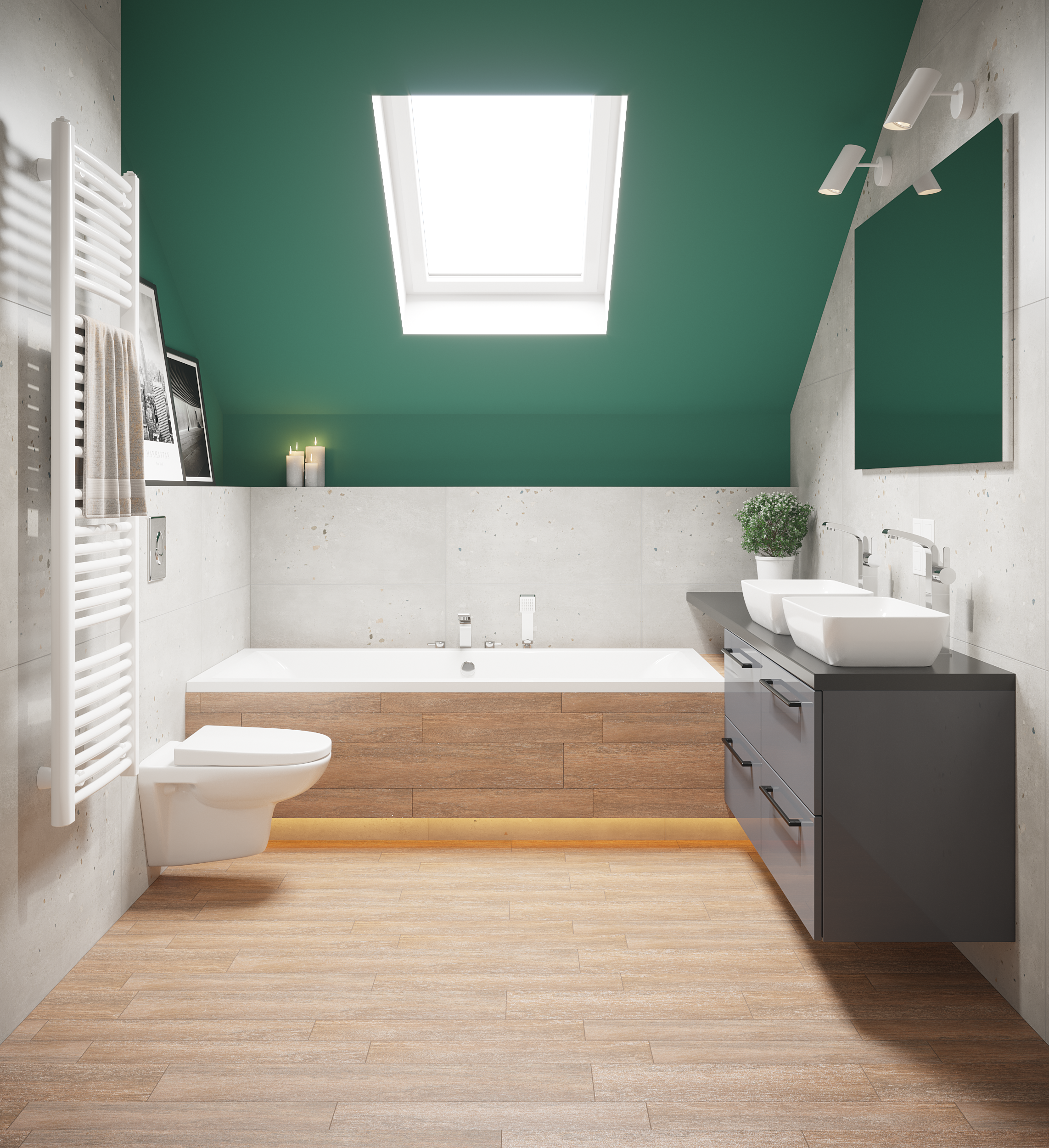 Lustro łazienkowe bez oświetlenia SOTE 80 x 120 cm SENSEA - 6