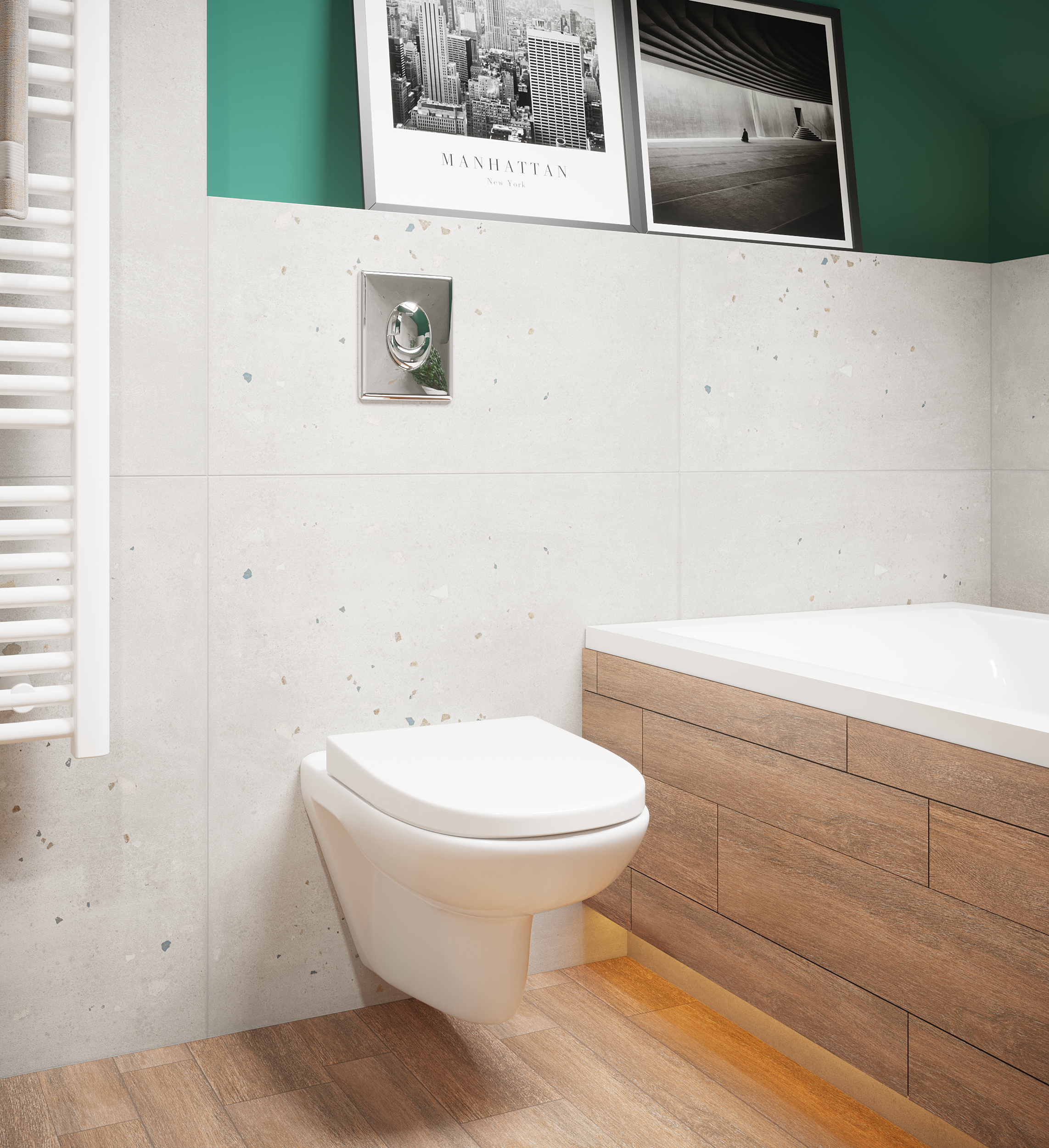 Lustro łazienkowe bez oświetlenia SOTE 80 x 120 cm SENSEA - 5