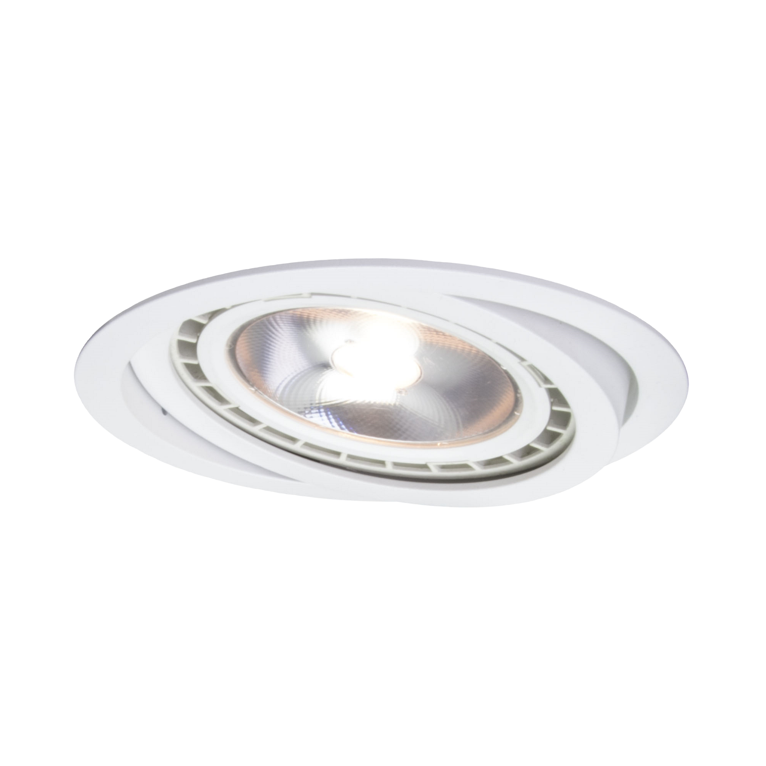 Oprawa stropowa oczko NERO ruchoma IP20 śr. 14.3 cm biała GU10 LIGHT PRESTIGE