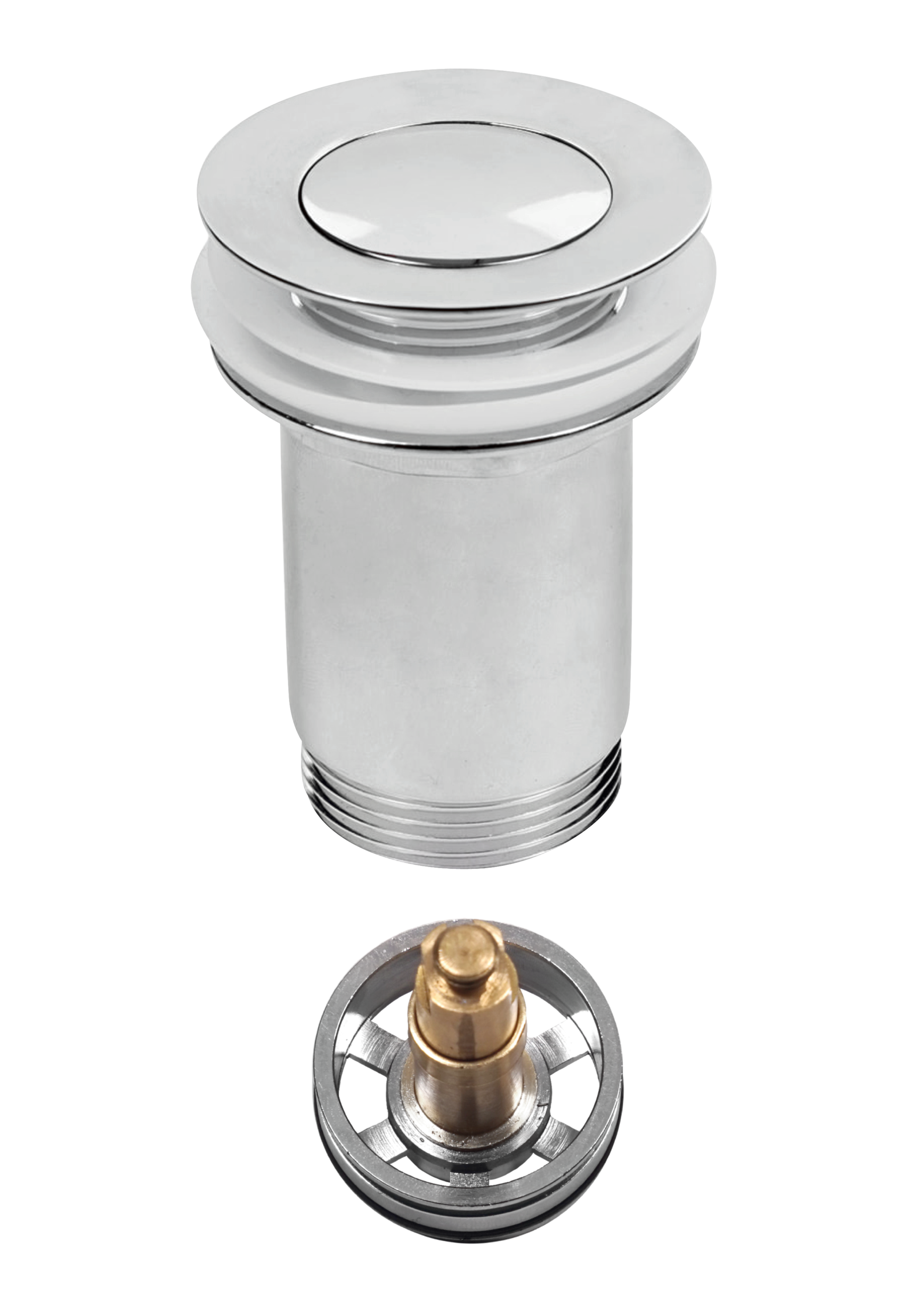 Korek spustowy do umywalki KLIK-KLAK S2182 czyszczony od góry JANO - 2