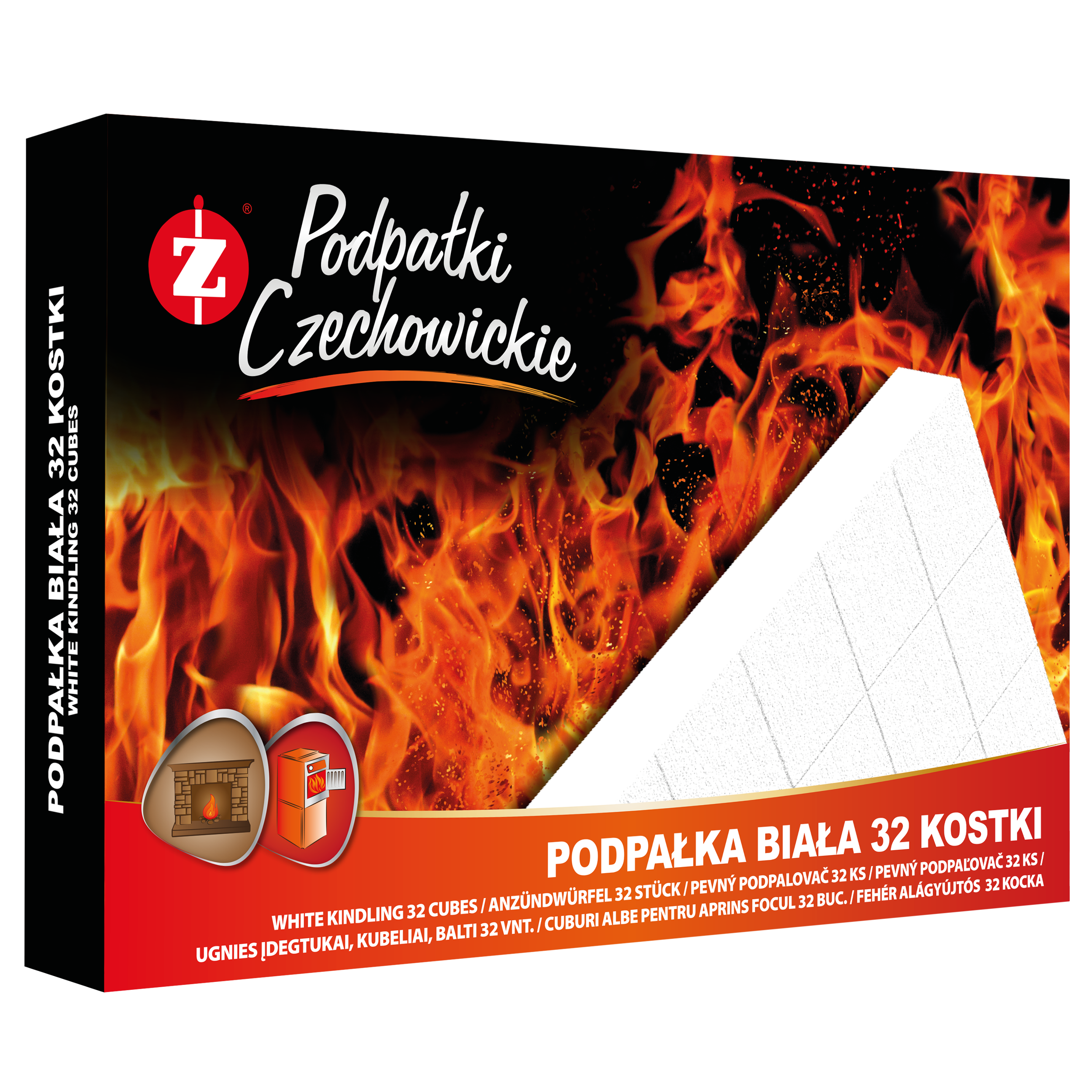 Podpałka biała 32 kostki Podpałki Czechowickie