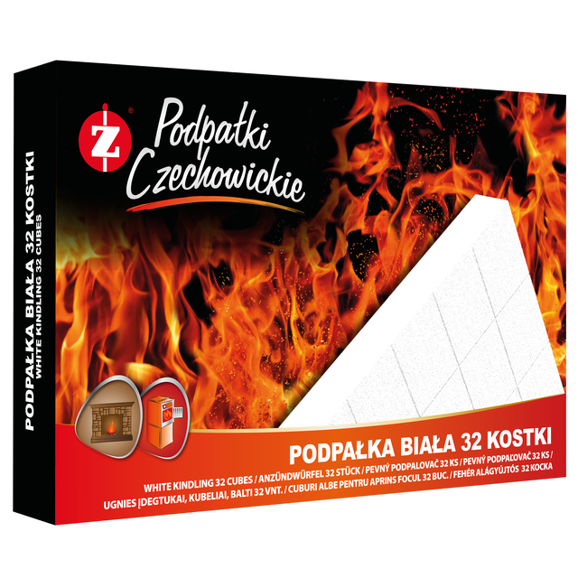 Podpałka biała 32 kostki Podpałki Czechowickie
