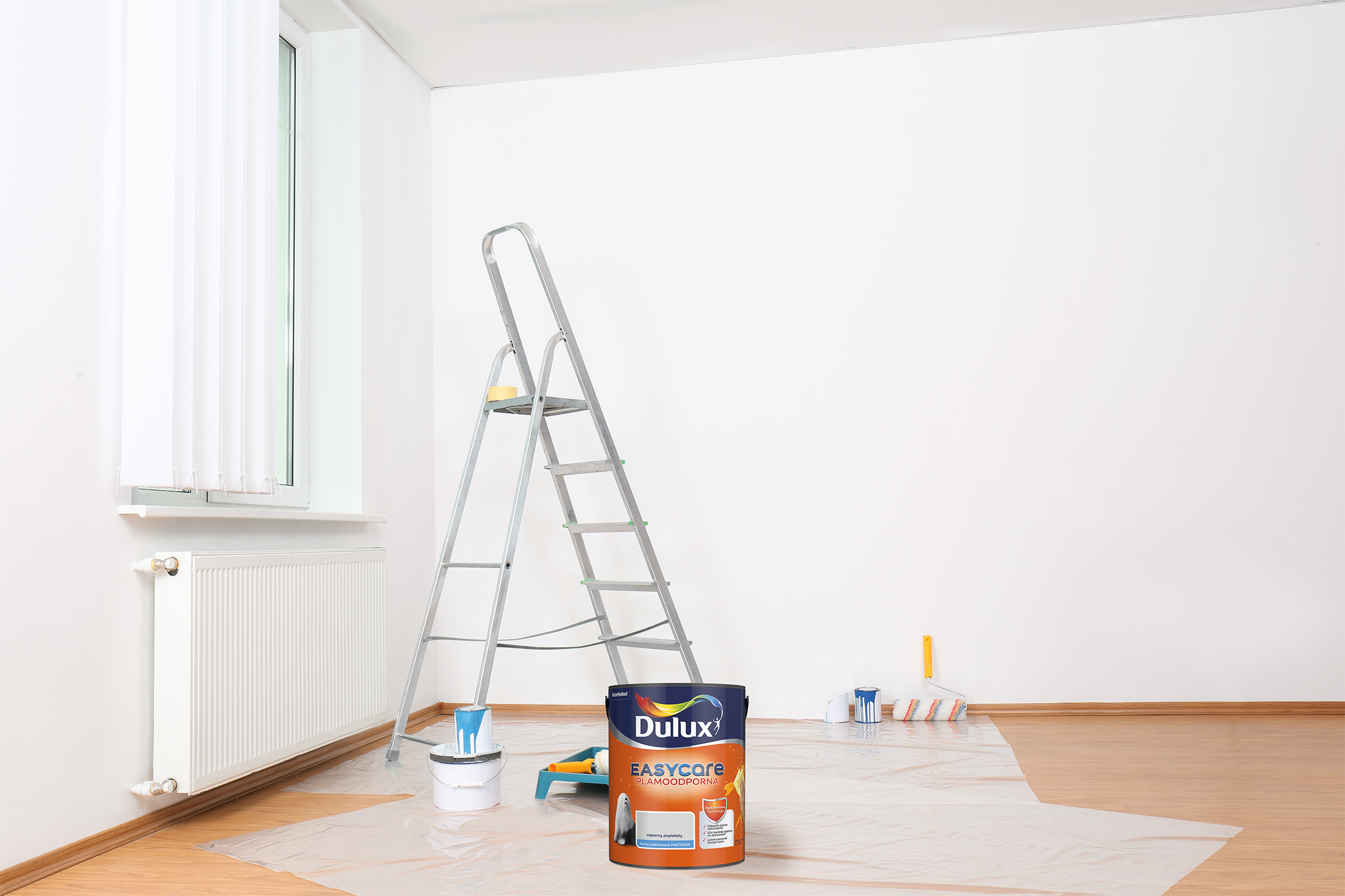 Farba Dulux Easycare Odporny popielaty 5 l - 2