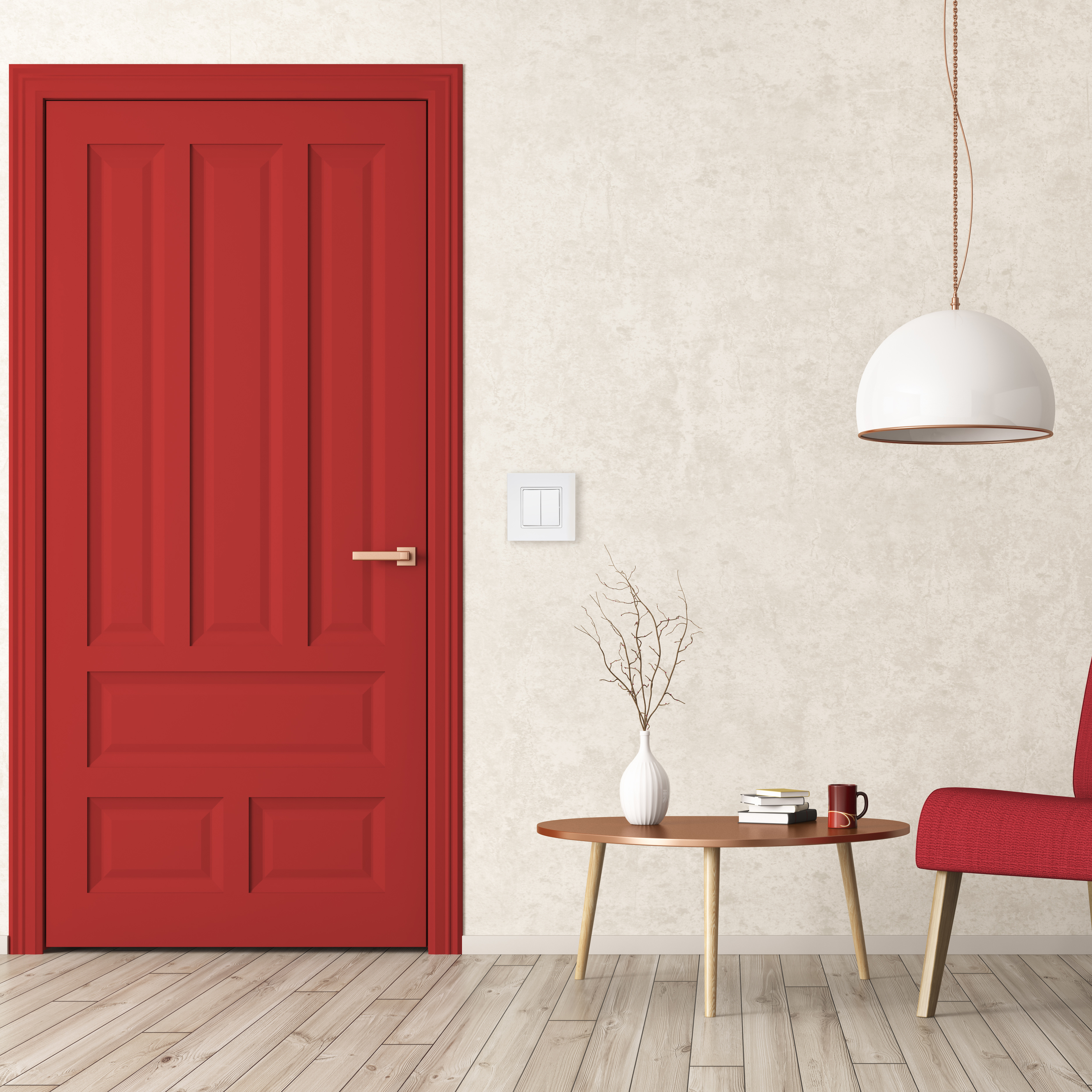 Włącznik podwójny ROSA Biały POLMARK - 2