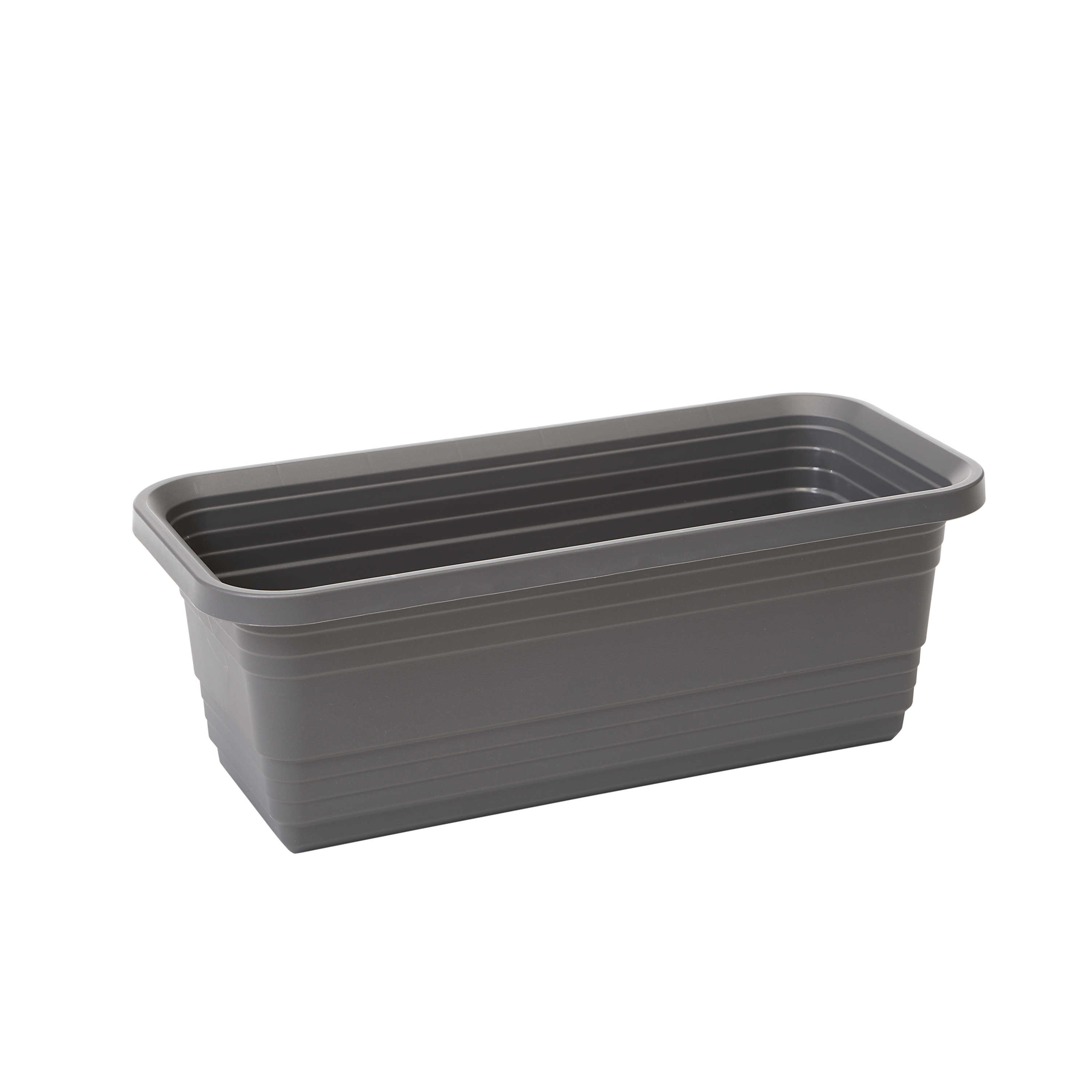 Skrzynka balkonowa Bona 50x17.5 cm plastikowa antracyt Lamela