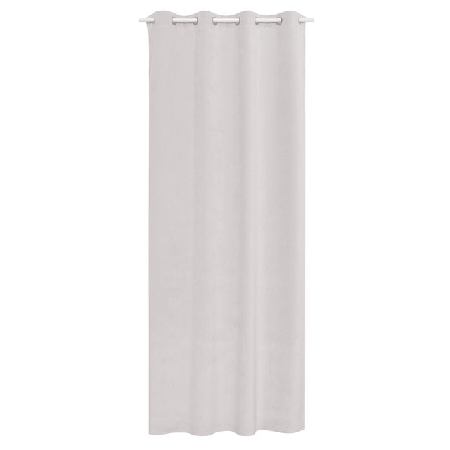 Zasłona welurowa Dubbo beżowa 140 x 280 cm na przelotkach Inspire