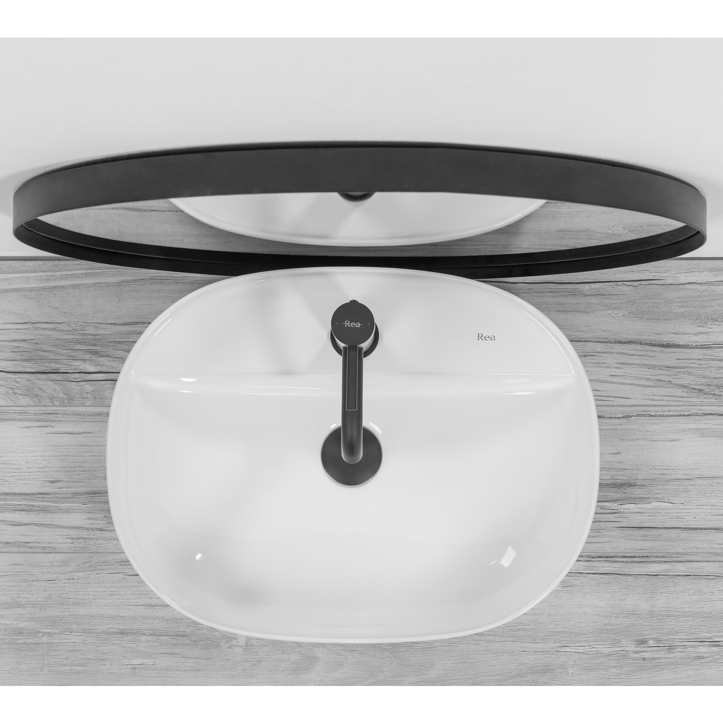 Umywalka ceramiczna Carina 50 x 38.5 Rea - 2