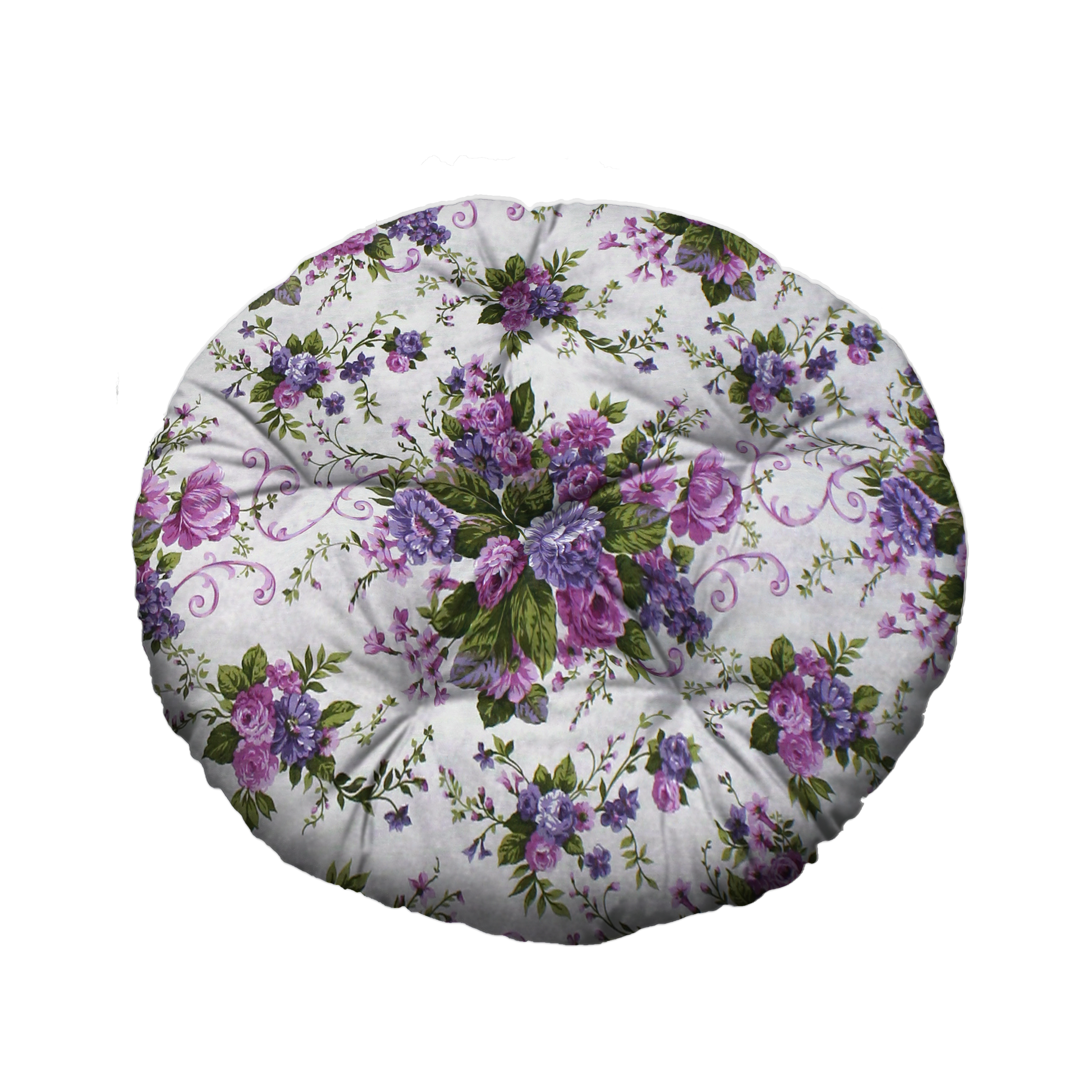 Poduszka okrągła Brasil Blumen fioletowa śr. 65 cm