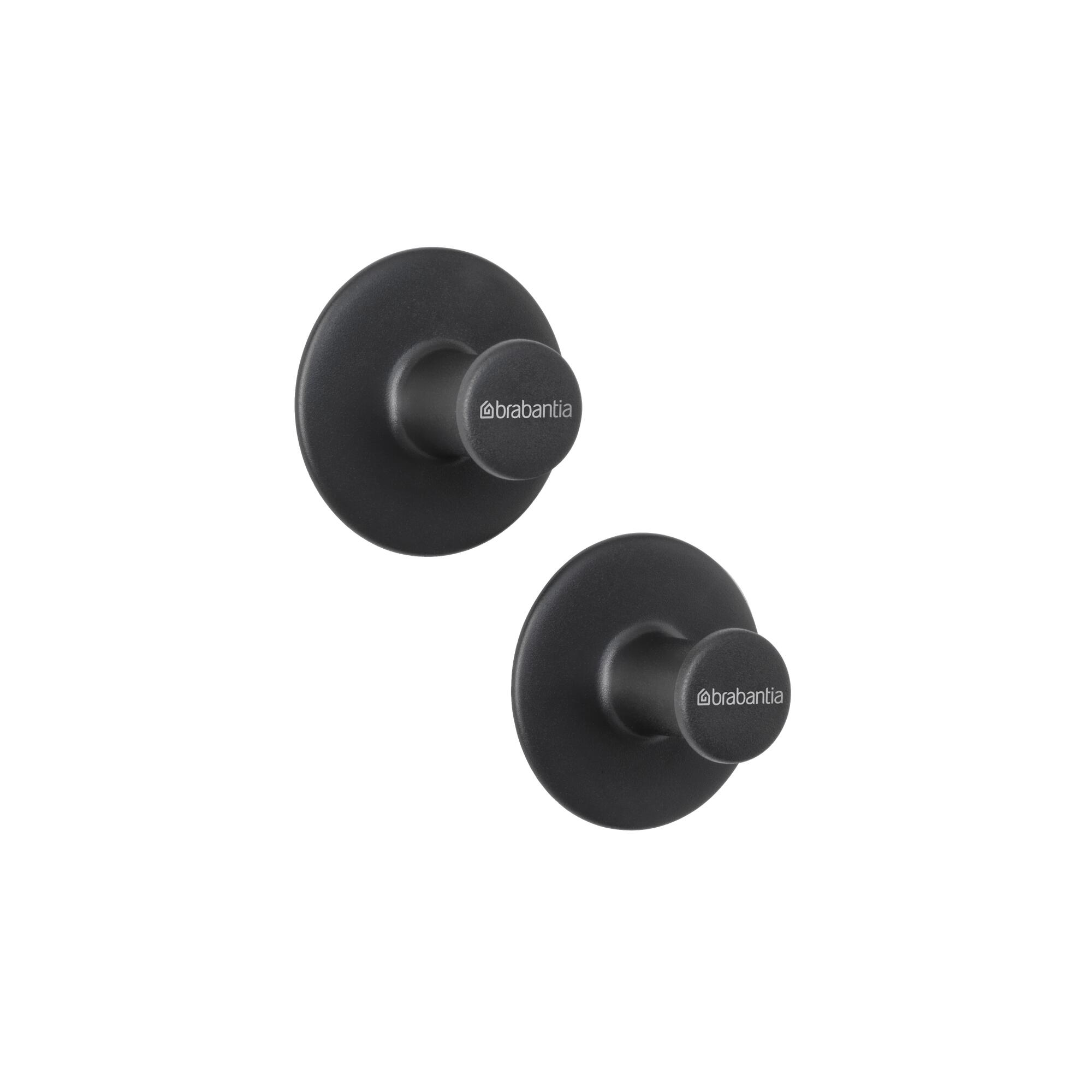 Pack de 2 perchas/percheros dark grey gris