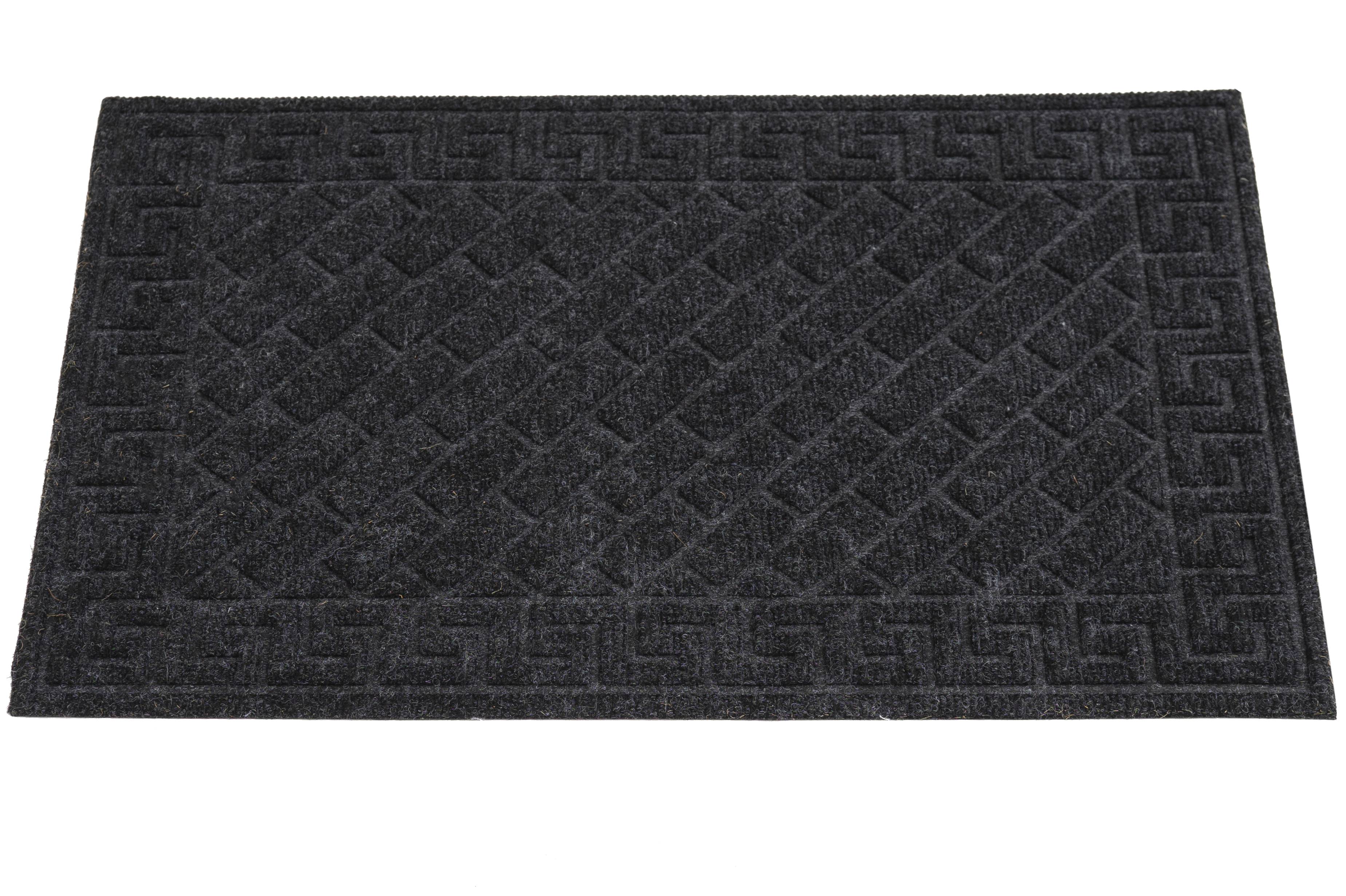 Wycieraczka wewnętrzna/zewnętrzna Sofia 60 x 40 cm antracyt gumowa - 3