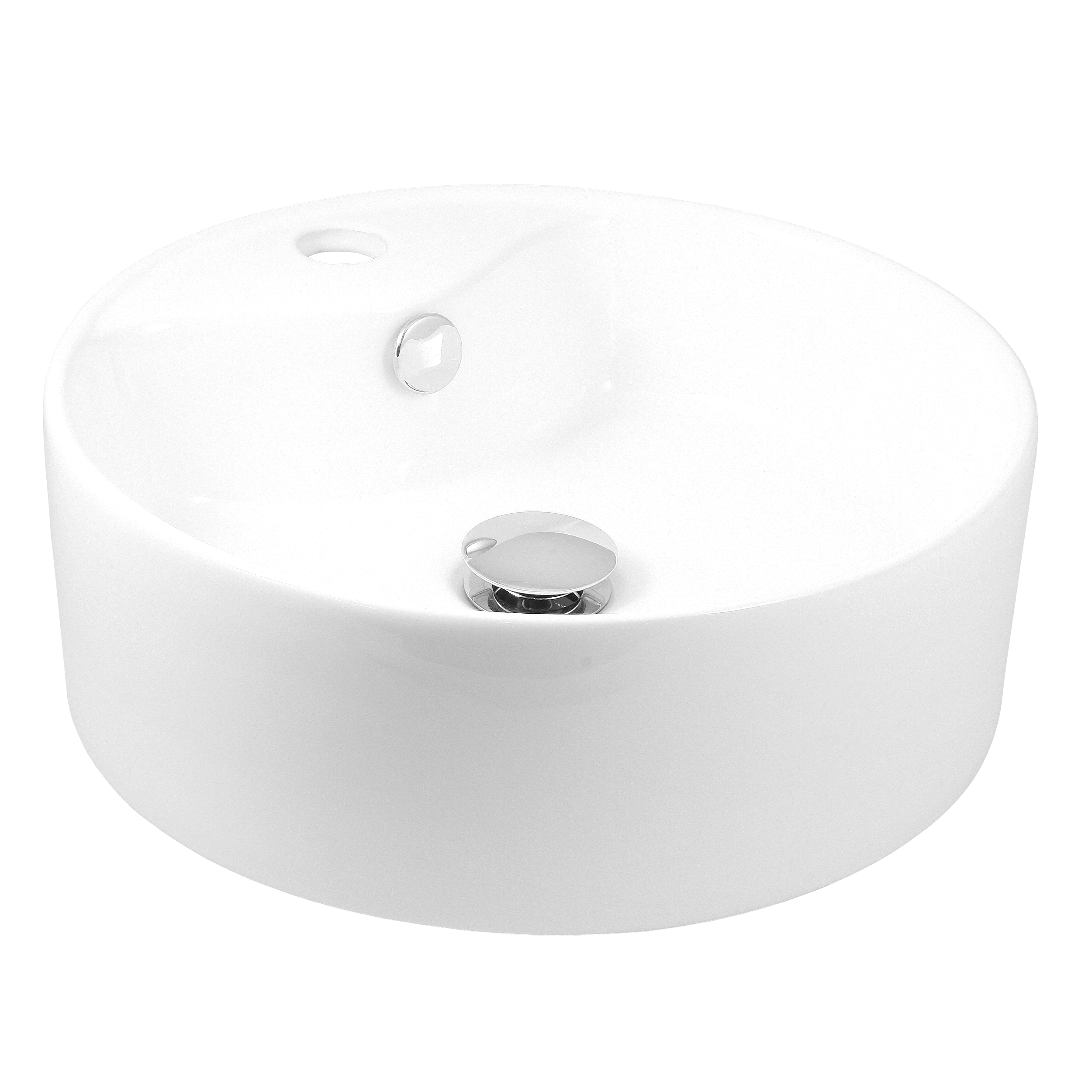 Umywalka ceramiczna nablatowa Silvia 41 x 41 Domino