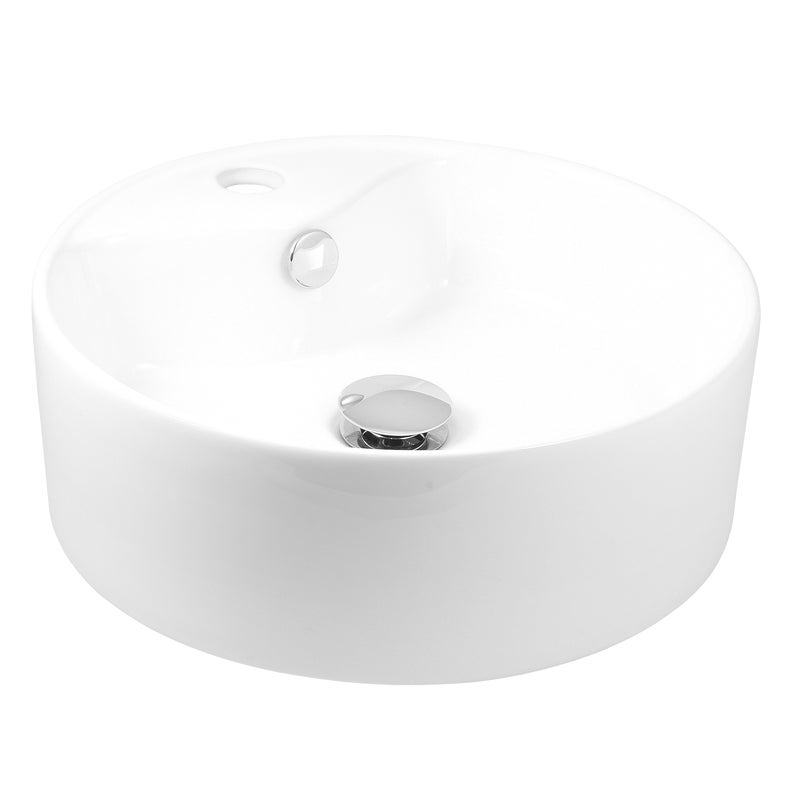 Umywalka ceramiczna nablatowa Silvia 41 x 41 Domino