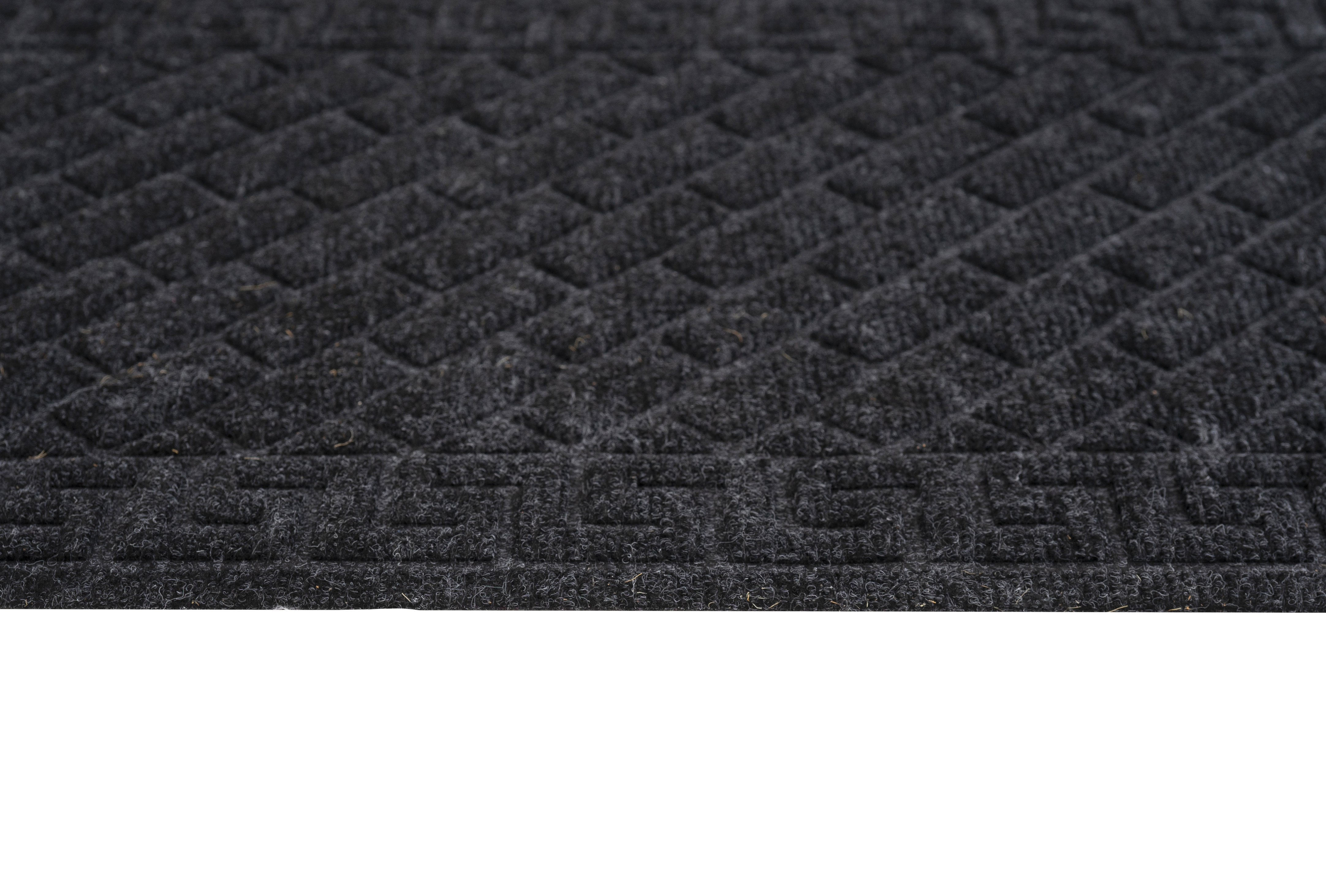 Wycieraczka wewnętrzna/zewnętrzna Sofia 60 x 40 cm antracyt gumowa - 4