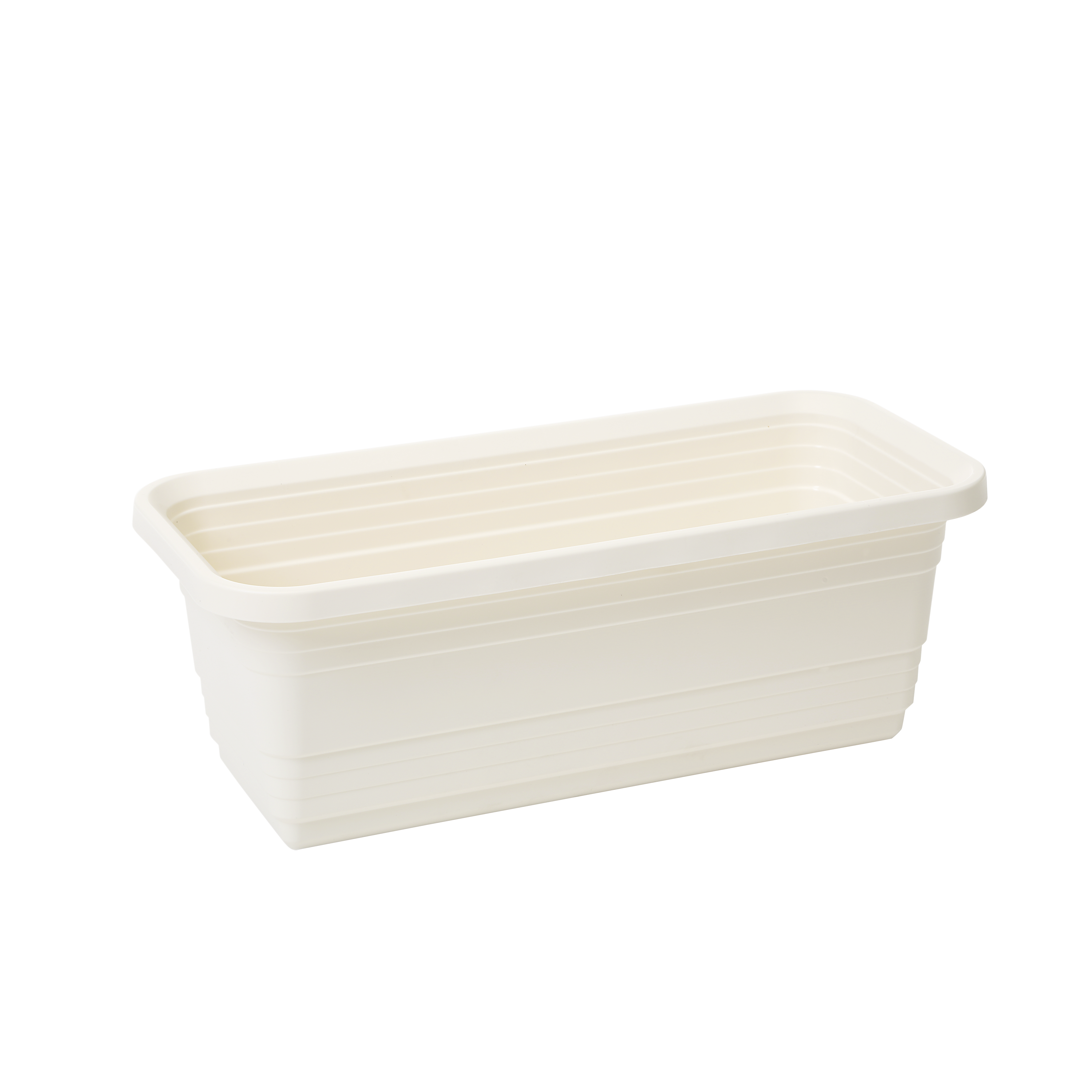 Skrzynka balkonowa Bona 40x17.5 cm plastikowa kremowa Lamela