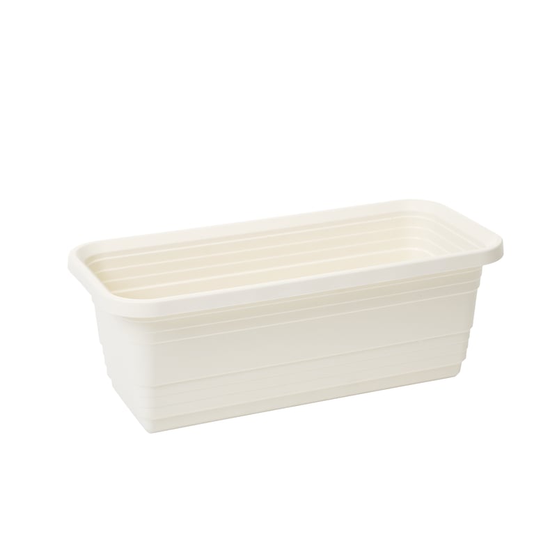 Skrzynka balkonowa Bona 40x17.5 cm plastikowa kremowa Lamela