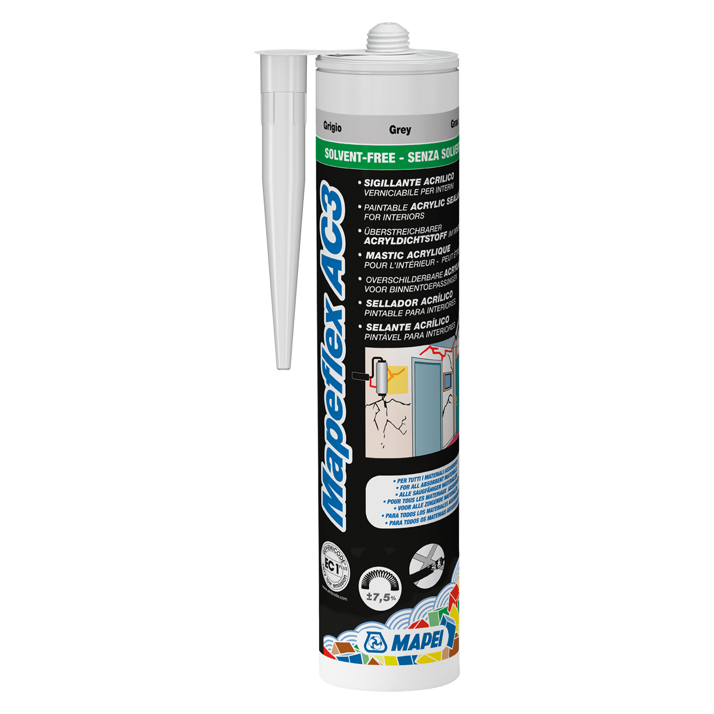Uszczelniacz Akryl MAPEFLEX AC3 SZARY 310 ML MAPEI