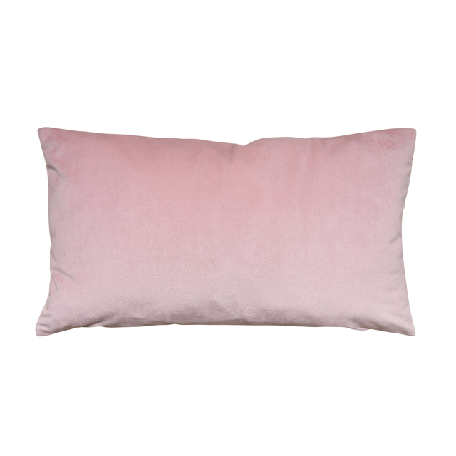 Poduszka welurowa Dubbo różowa 50 x 30 cm Inspire