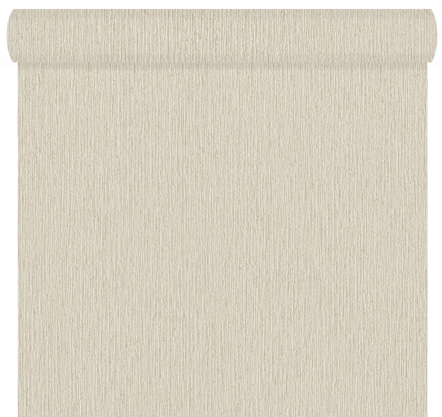 Tapeta z delikatną strukturą beżowa winylowa na flizelinie