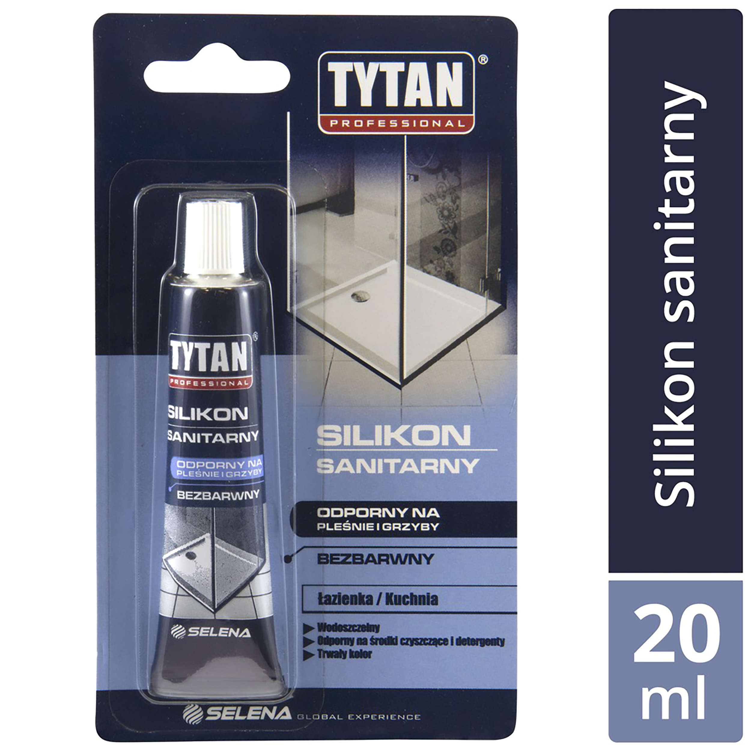 Silikon sanitarny 20 ml Bezbarwny Tytan - 4