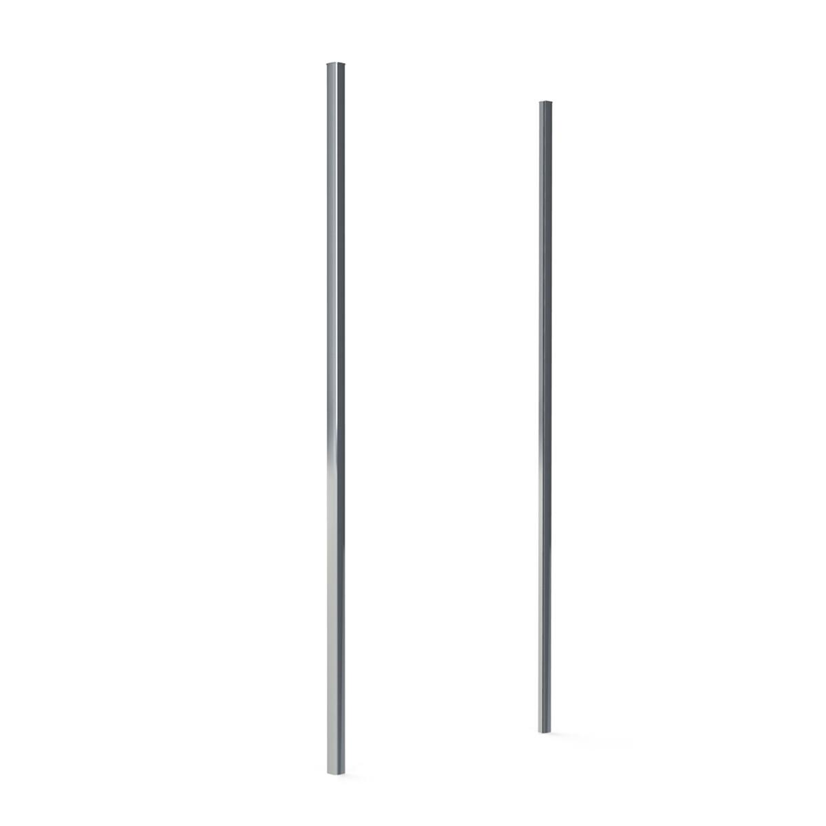 Pannello laterale per box doccia Slimline L 75 x H 195cm, Sp. 6 mm vetro vetro senza finitura / trasparente profilo in alluminio argento anodizzato - 3